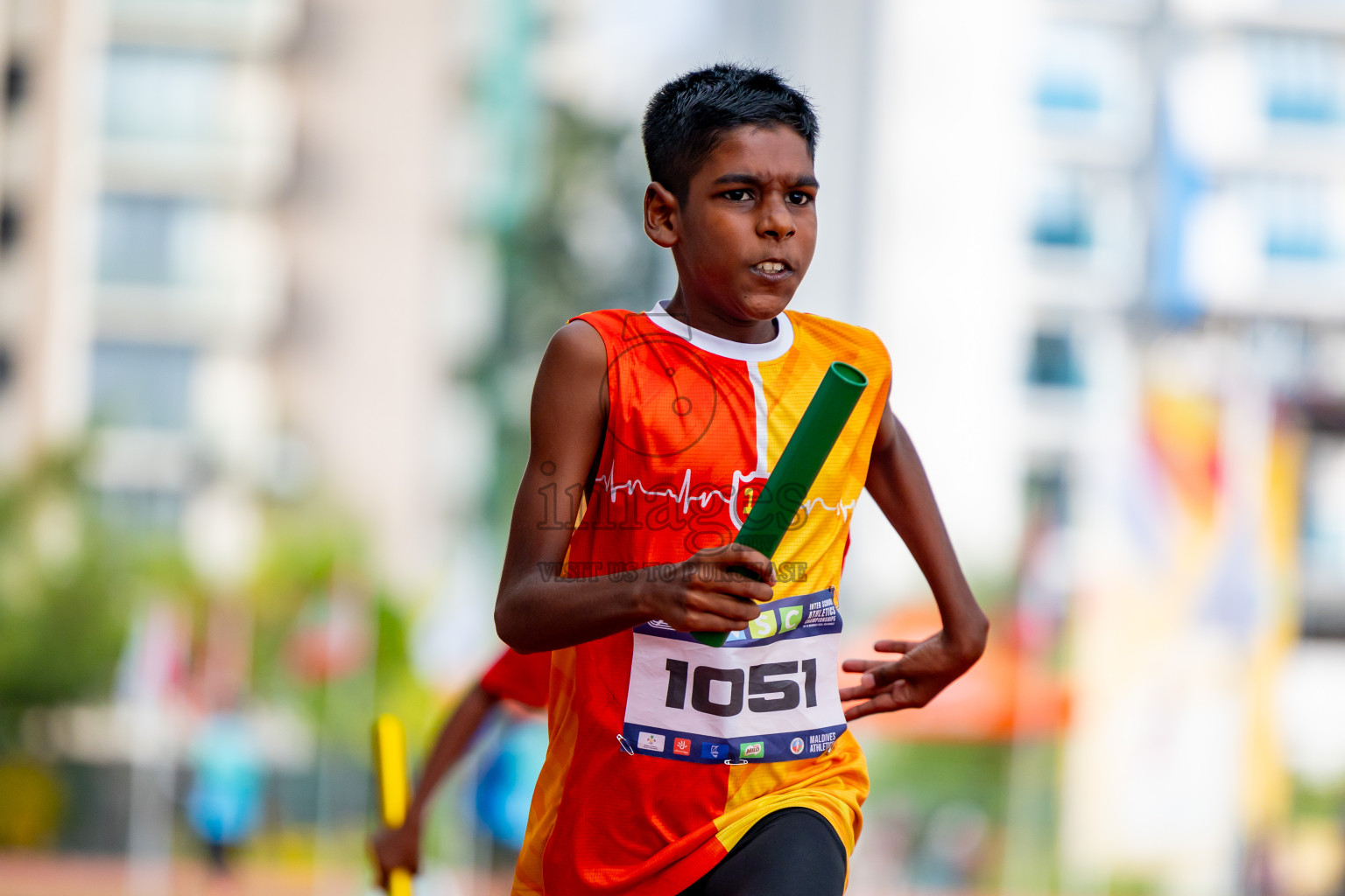 Day 6 of MWSC Interschool Athletics Championships 2024 held in Hulhumale Running Track, Hulhumale, Maldives on Thursday, 14th November 2024. Photos by: Nausham Waheed / Images.mv