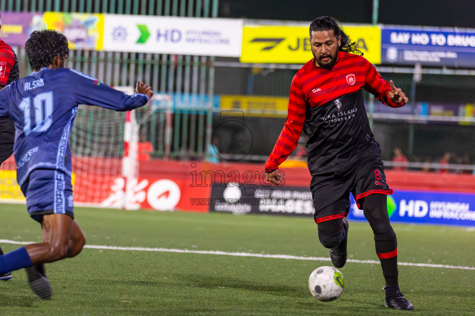 AA Bodufolhudhoo vs AA Mathiveri in Day 21 of Golden Futsal Challenge 2024 was held on Sunday , 4th February 2024 in Hulhumale', Maldives
Photos: Ismail Thoriq / images.mv