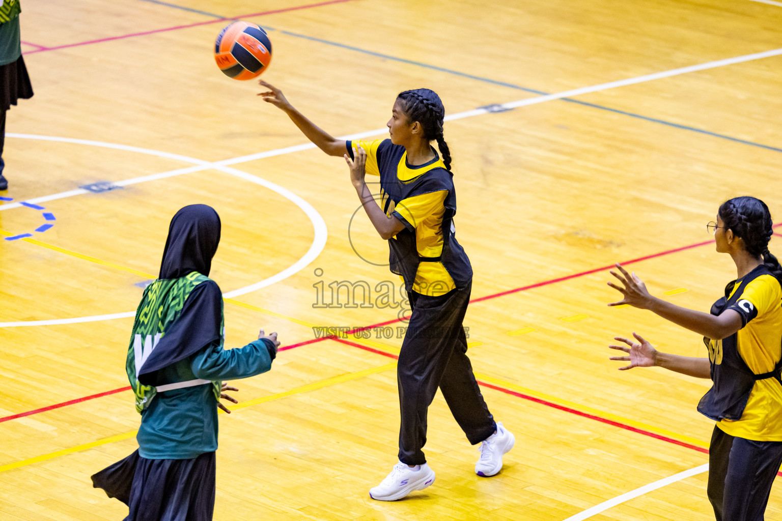 Day 2 of 25th Inter-School Netball Tournament was held in Social Center at Male', Maldives on Saturday, 10th August 2024. Photos: Nausham Waheed / images.mv