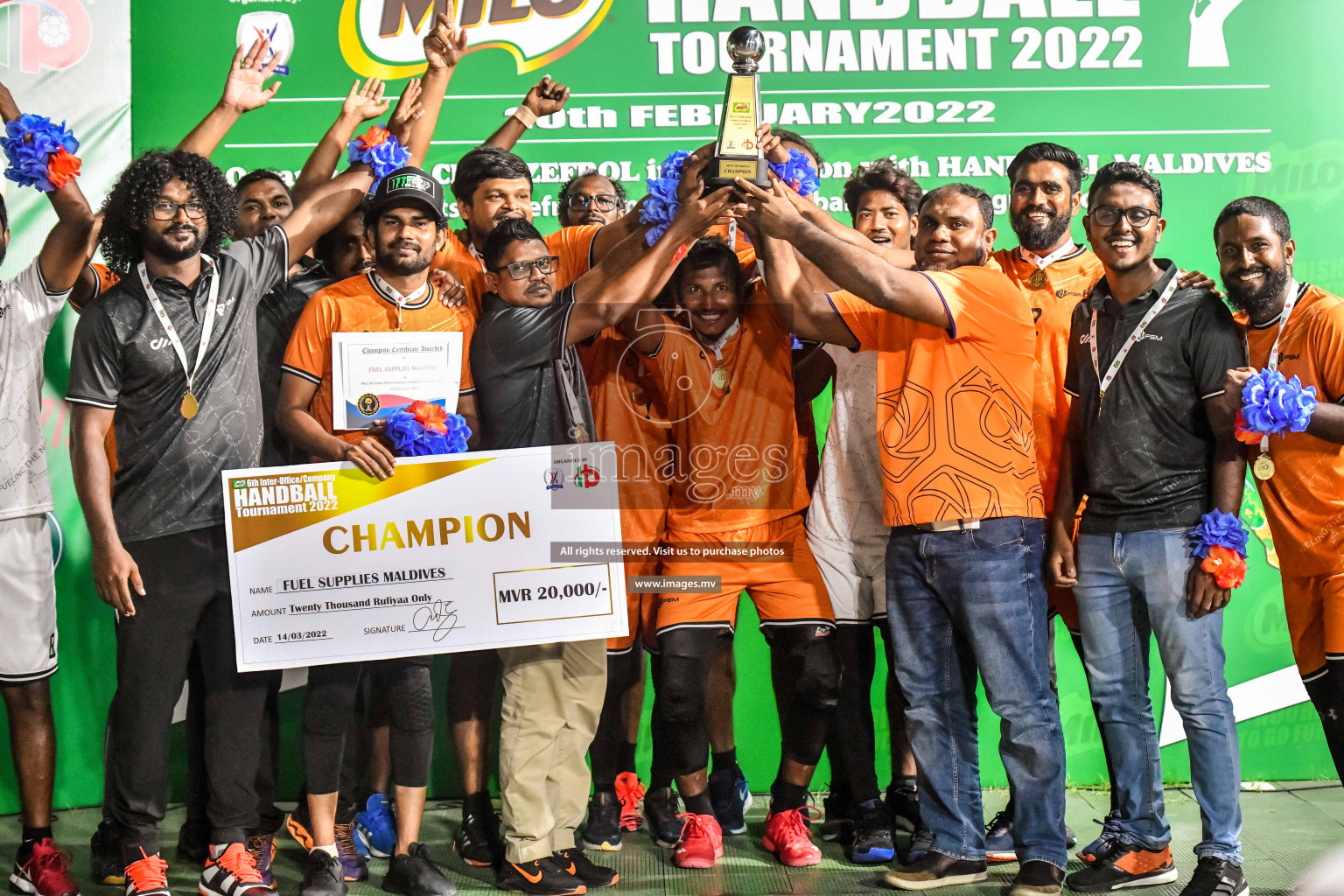 Final of Milo 6th Inter Office Handball Tournament 2022 - Photos by Nausham Waheed