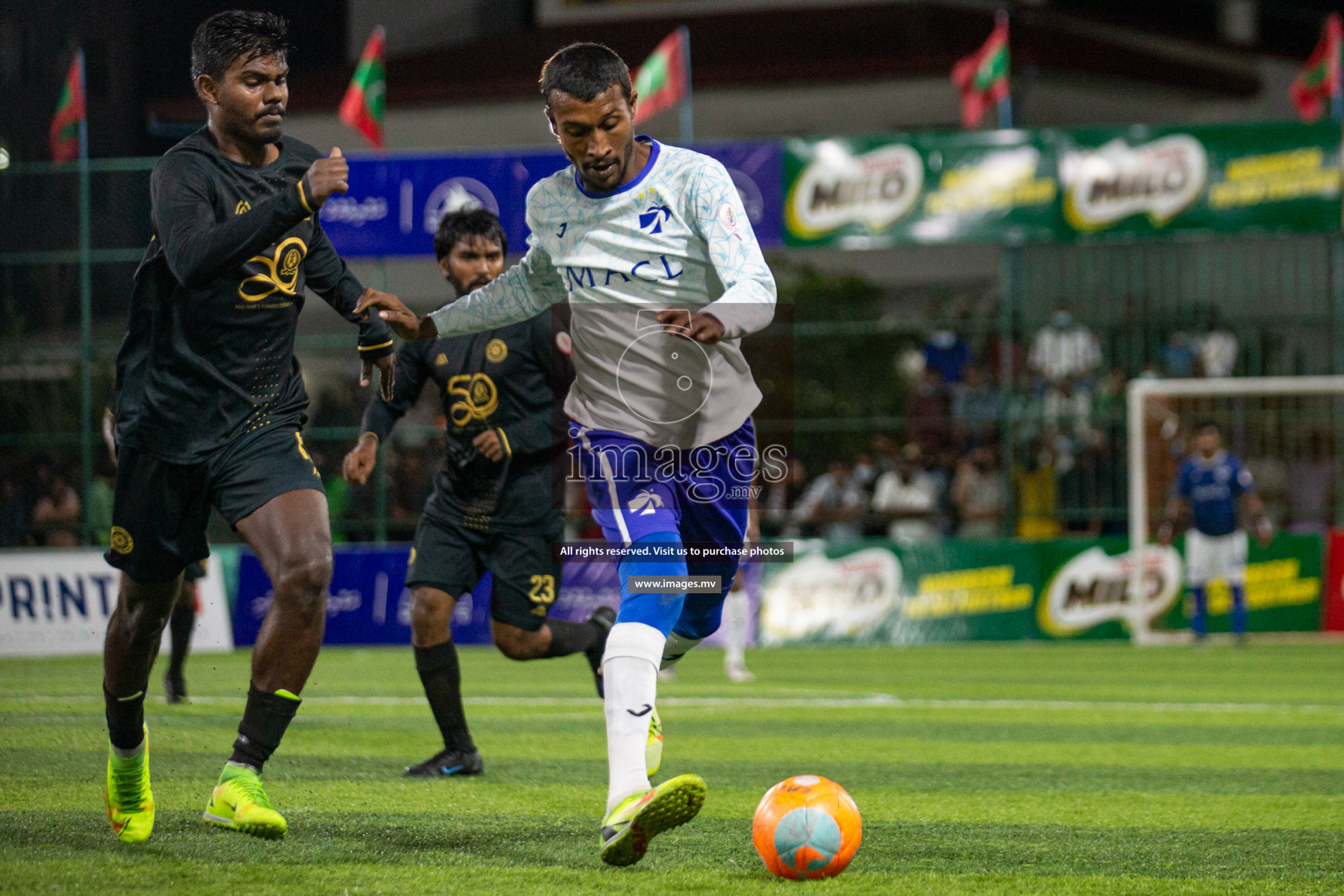 Prison Club vs MACL in the Quarter Finals of Club Maldives 2021 held at Hulhumale;, on 12th December 2021 Photos: Nasam / images.mv