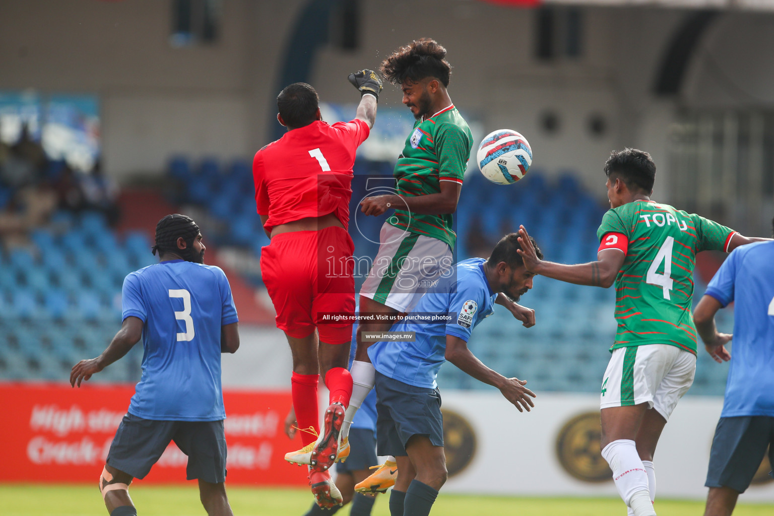 Bangladesh vs Maldives in SAFF Championship 2023 held in Sree Kanteerava Stadium, Bengaluru, India, on Saturday, 25th June 2023. Photos: Nausham Waheed, Hassan Simah / images.mv