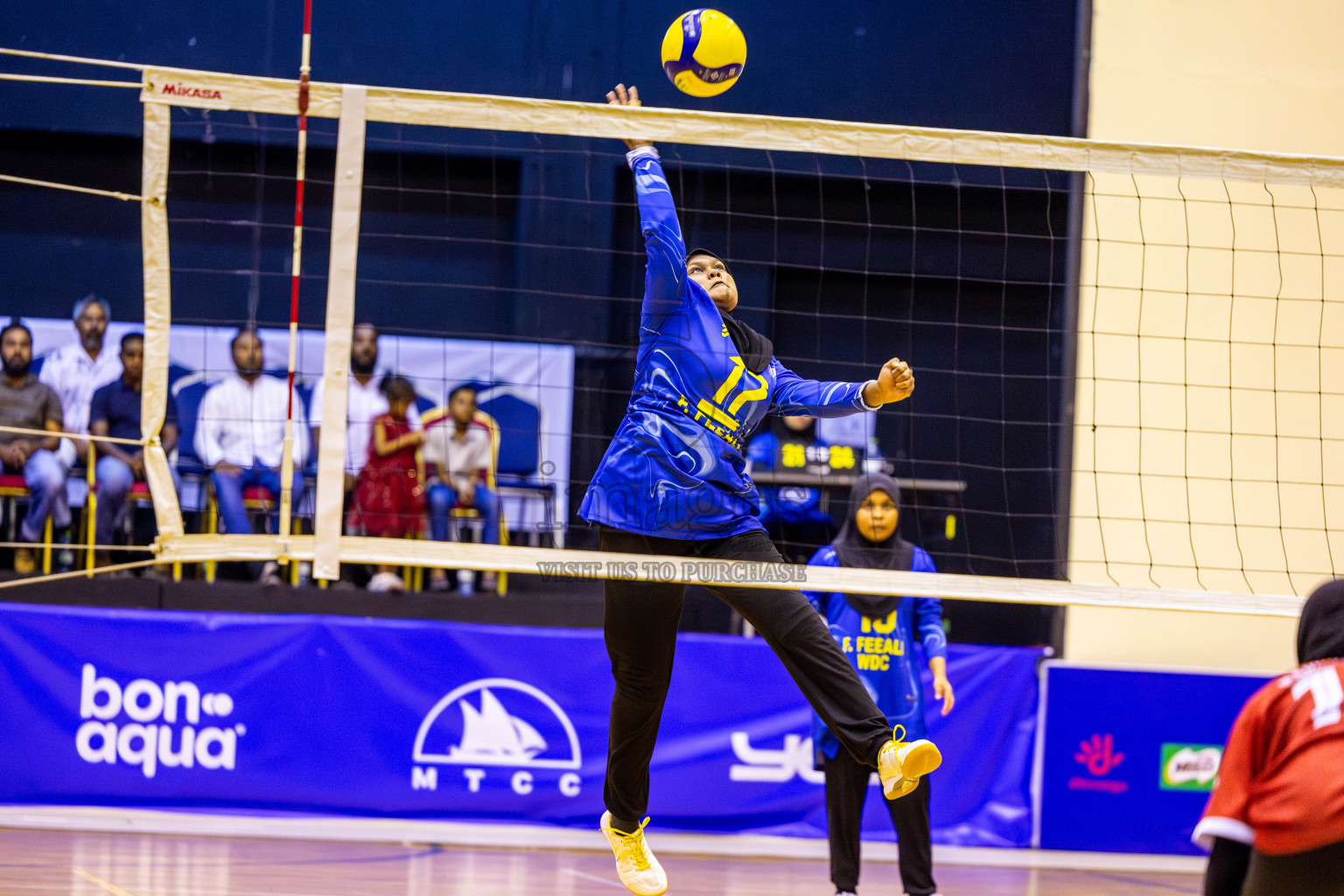 Finals of Interschool Volleyball Tournament 2024 was held in Social Center at Male', Maldives on Friday, 6th December 2024. Photos: Nausham Waheed / images.mv