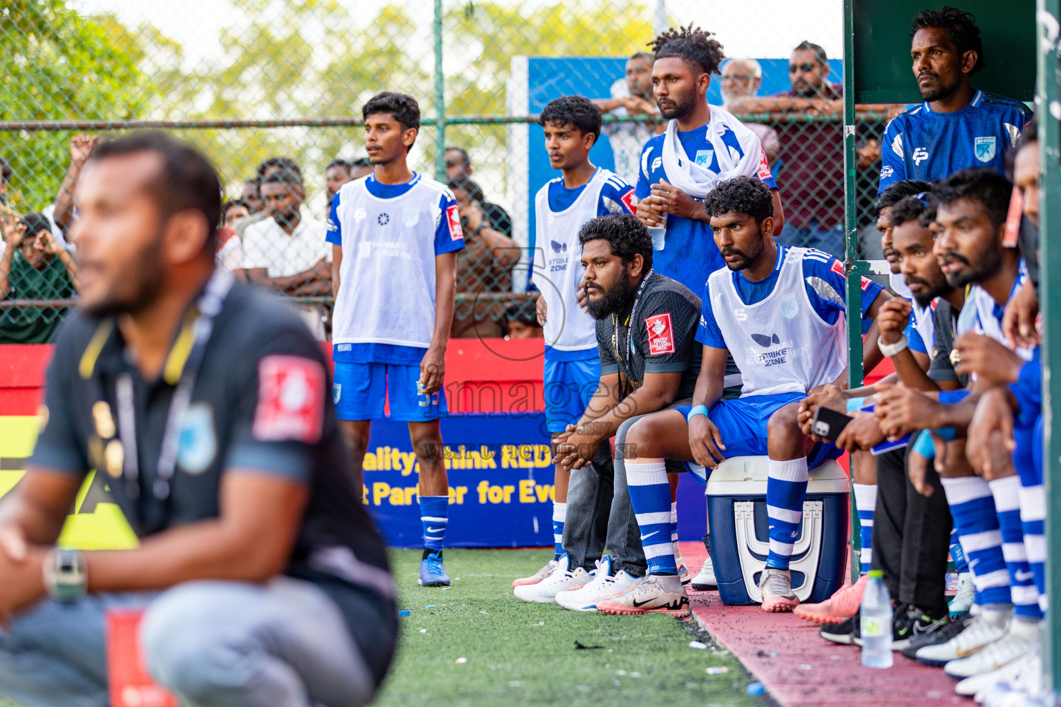 AA. Mathiveri VS AA. Thoddoo in Atoll Round Final on Day 20 of Golden Futsal Challenge 2025 was held on Friday, 24 January 2025, in Hulhumale', Maldives. 
Photos: Hassan Simah / images.mv