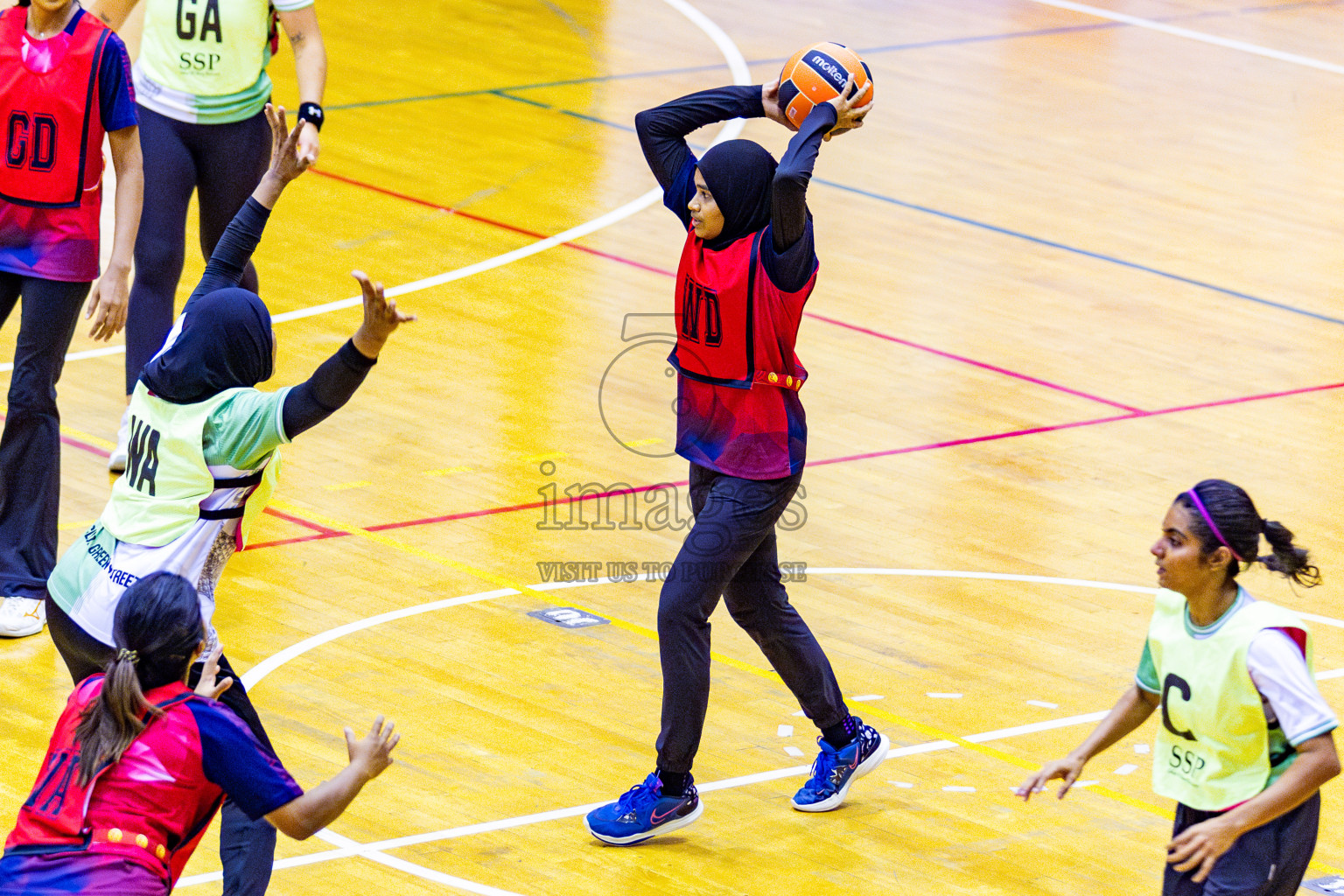 Club Matrix vs Club Green Streets in Final of 21st National Netball Tournament was held in Social Canter at Male', Maldives on Wednesday, 22nd May 2024. Photos: Nausham Waheed / images.mv