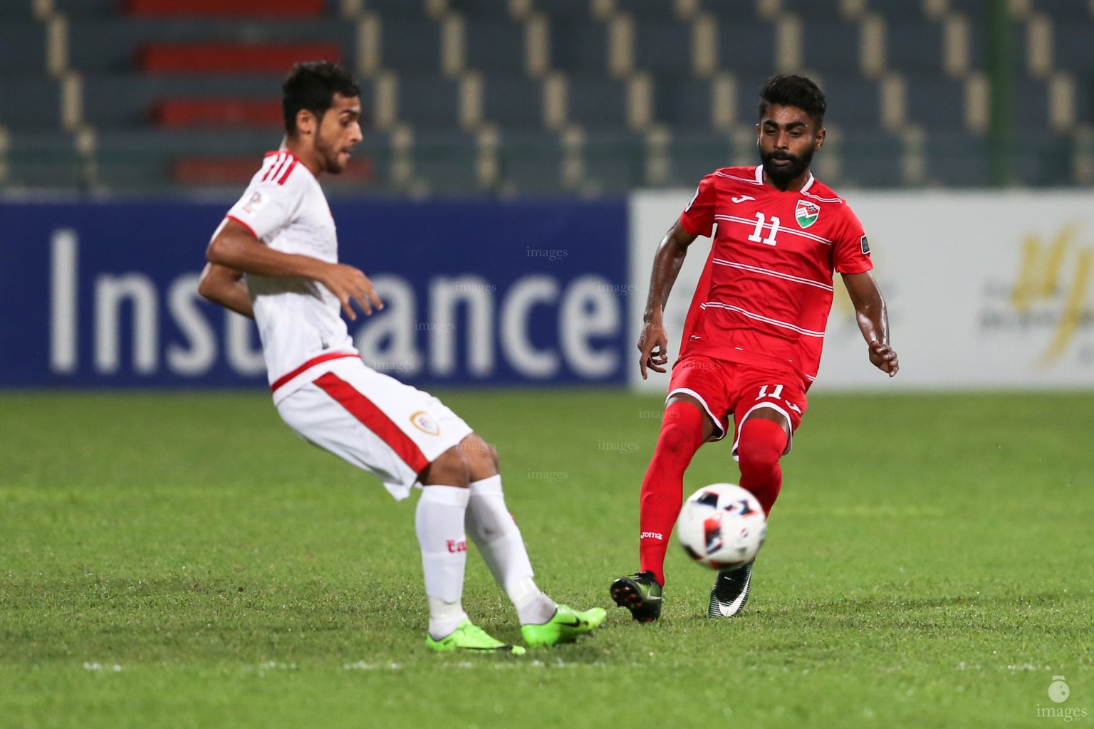 Asian Cup Qualifier between Maldives and Oman in National Stadium, on 10 October 2017 Male' Maldives. ( Images.mv Photo: Abdulla Abeedh )