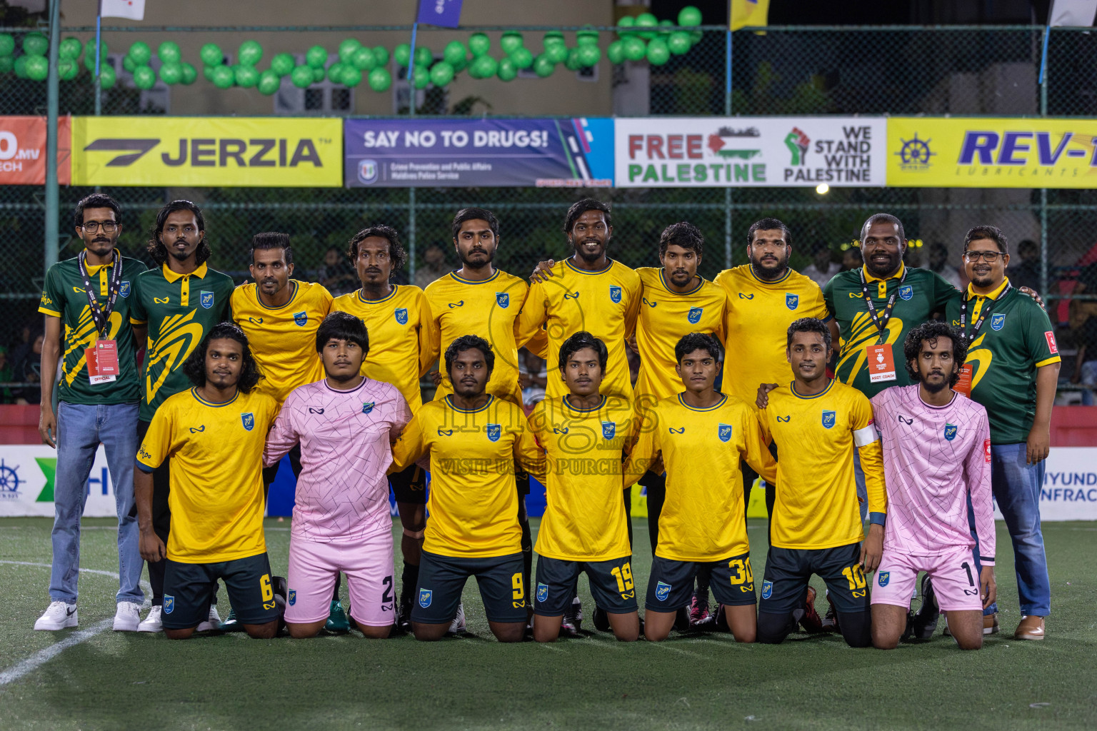 N Velidhoo vs N Maafaru in Day 18 of Golden Futsal Challenge 2024 was held on Thursday, 1st February 2024, in Hulhumale', Maldives Photos: Mohamed Mahfooz Moosa, / images.mv