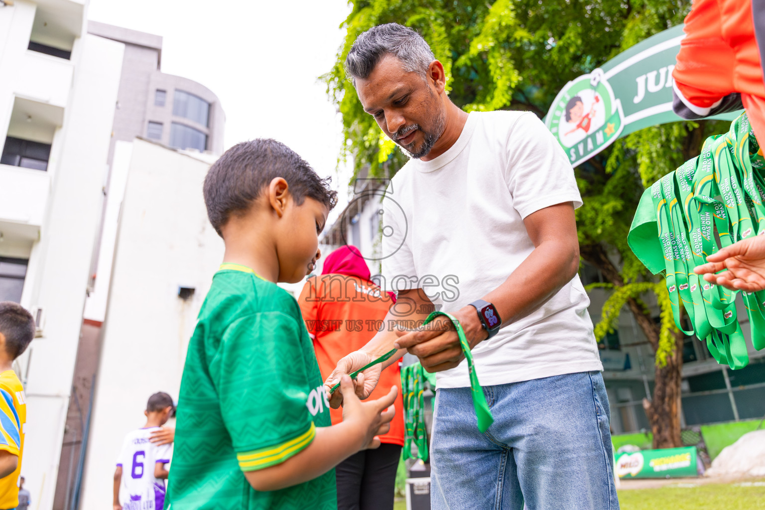 Day 3 of MILO SVAM Juniors 2025 (U-8) was held at Henveiru Stadium in Male', Maldives on Saturday, 28th June 2025. Photos: Ismail Thoriq / images.mv