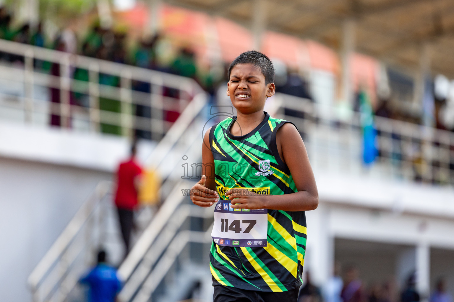 Day 1 of MWSC Interschool Athletics Championships 2024 held in Hulhumale Running Track, Hulhumale, Maldives on Saturday, 9th November 2024. 
Photos by: Ismail Thoriq, Hassan Simah / Images.mv