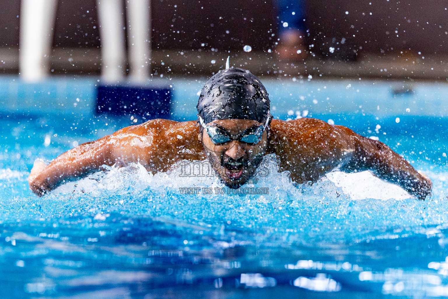 Day 4 of 1st National Short Course Swimming Competition held in Hulhumale', Maldives on Tuesday, 17th June 2025. Photos: Nausham Waheed / images.mv