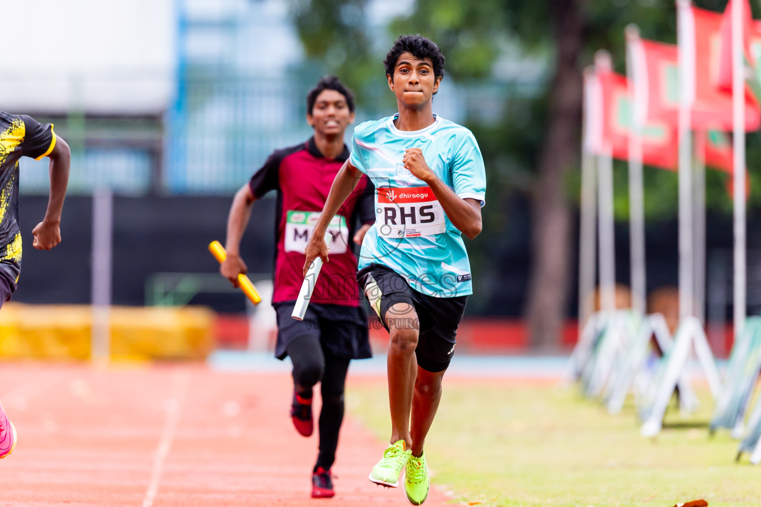 Day 6 of Inter-school Athletics Championship 2025 held in Ekuveni Synthetic Track, Male', Maldives on Sunday, 12th October 2025. Photos by: Nausham Waheed / Images.mv