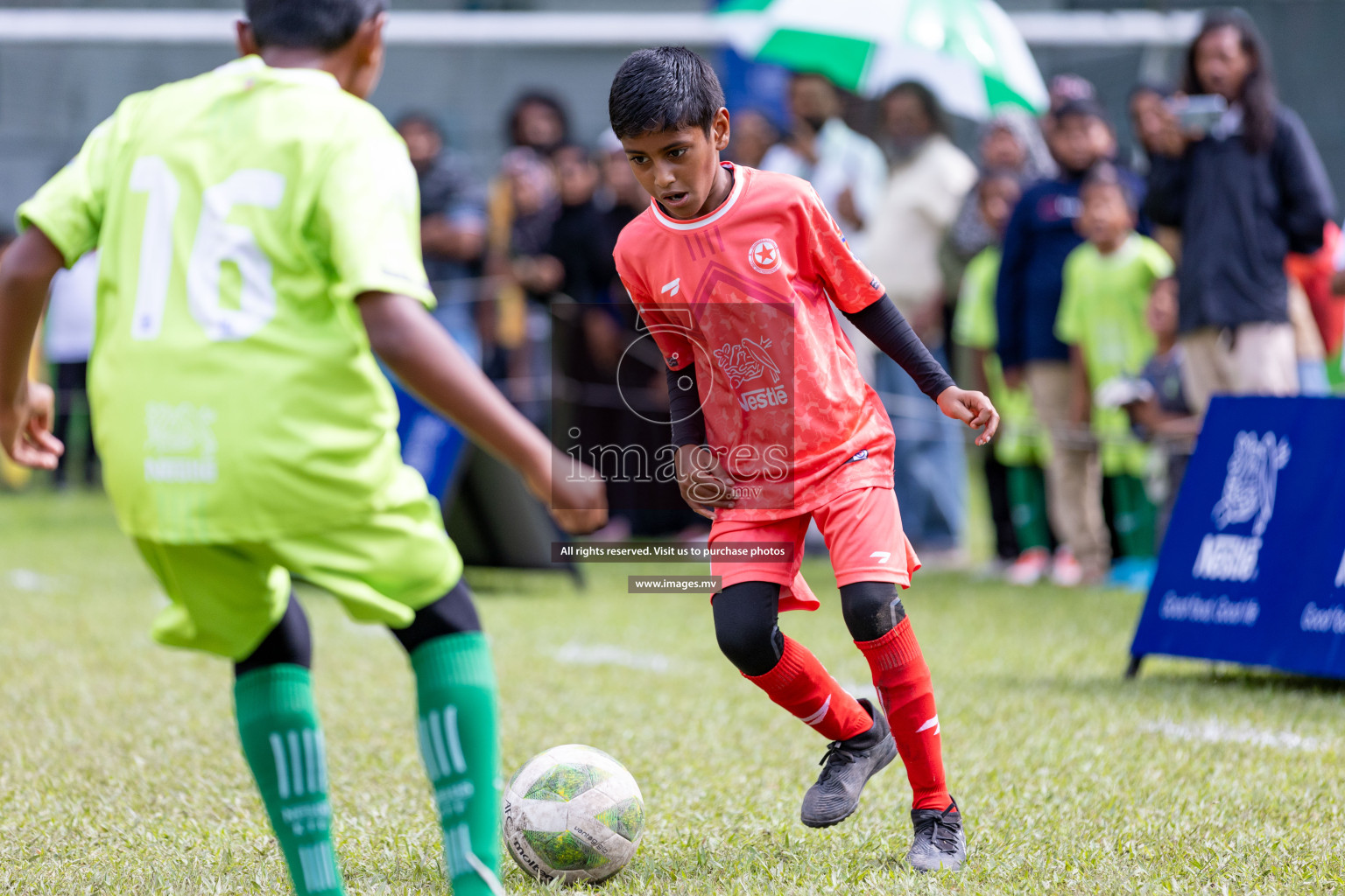 Day 2 of Nestle kids football fiesta, held in Henveyru Football Stadium, Male', Maldives on Thursday, 12th October 2023 Photos: Nausham Waheed/ Shuu Abdul Sattar Images.mv