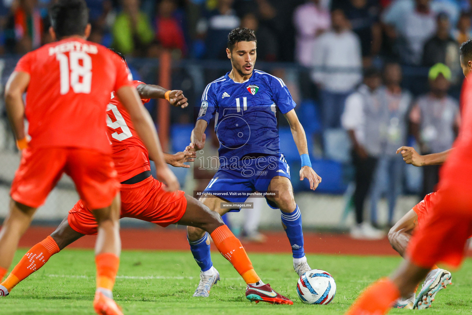 Kuwait vs India in the Final of SAFF Championship 2023 held in Sree Kanteerava Stadium, Bengaluru, India, on Tuesday, 4th July 2023. Photos: Nausham Waheed / images.mv