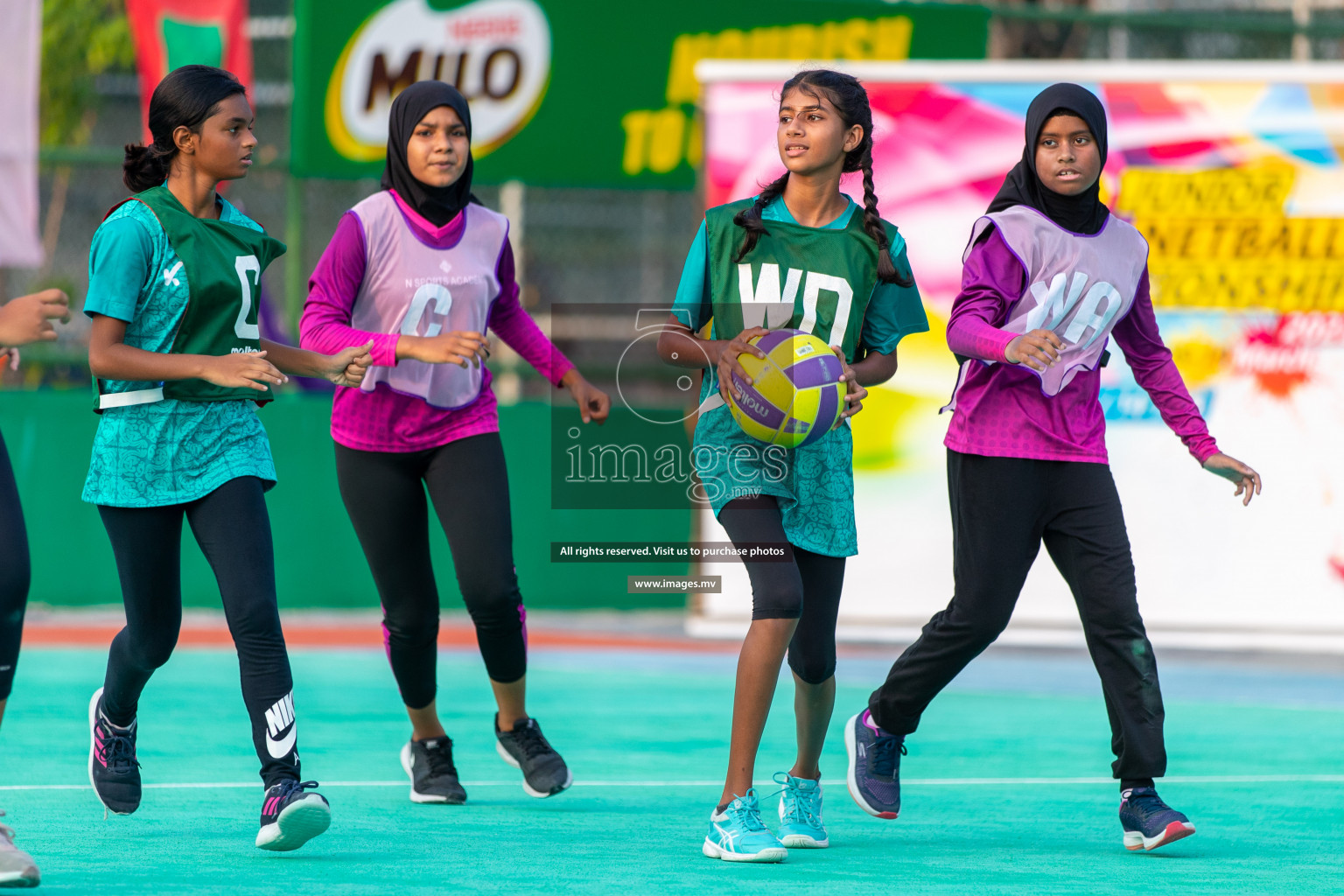 Junior Netball Championship 2022 - Under 14 Final U14 final of Junior Netball Championship 2022 held in Male', Maldives on Friday, 18th March 2022. Photos by Ismail Thoriq