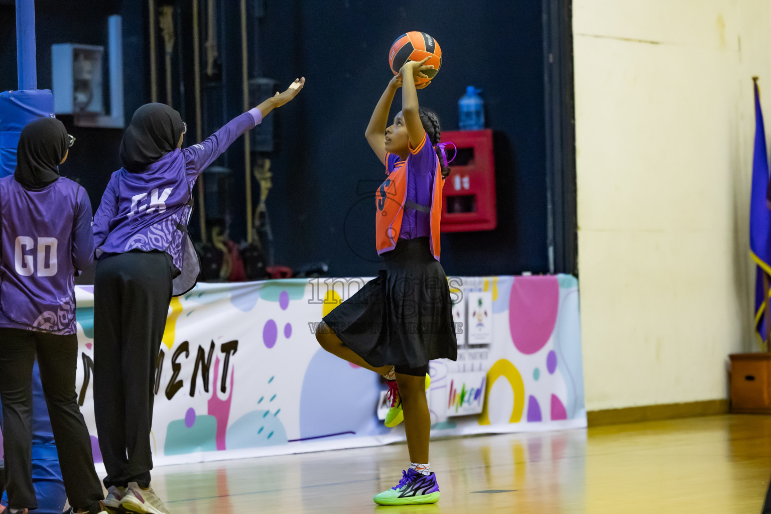 Day 12 of 25th Inter-School Netball Tournament was held in Social Center at Male', Maldives on Thursday, 22nd August 2024.