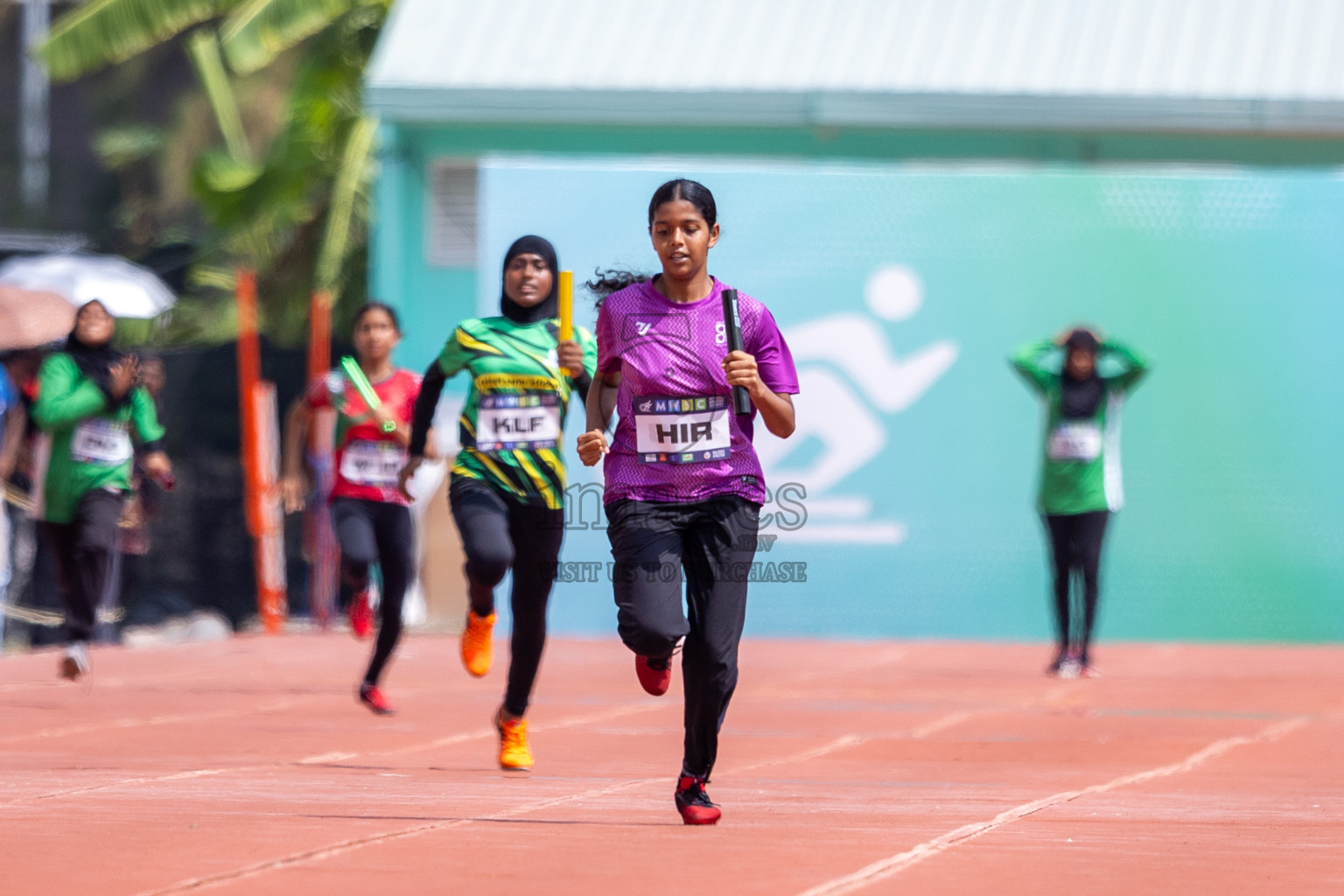 Day 5 of MWSC Interschool Athletics Championships 2024 held in Hulhumale Running Track, Hulhumale, Maldives on Wednesday, 13th November 2024. Photos by: Raif Yoosuf / Images.mv