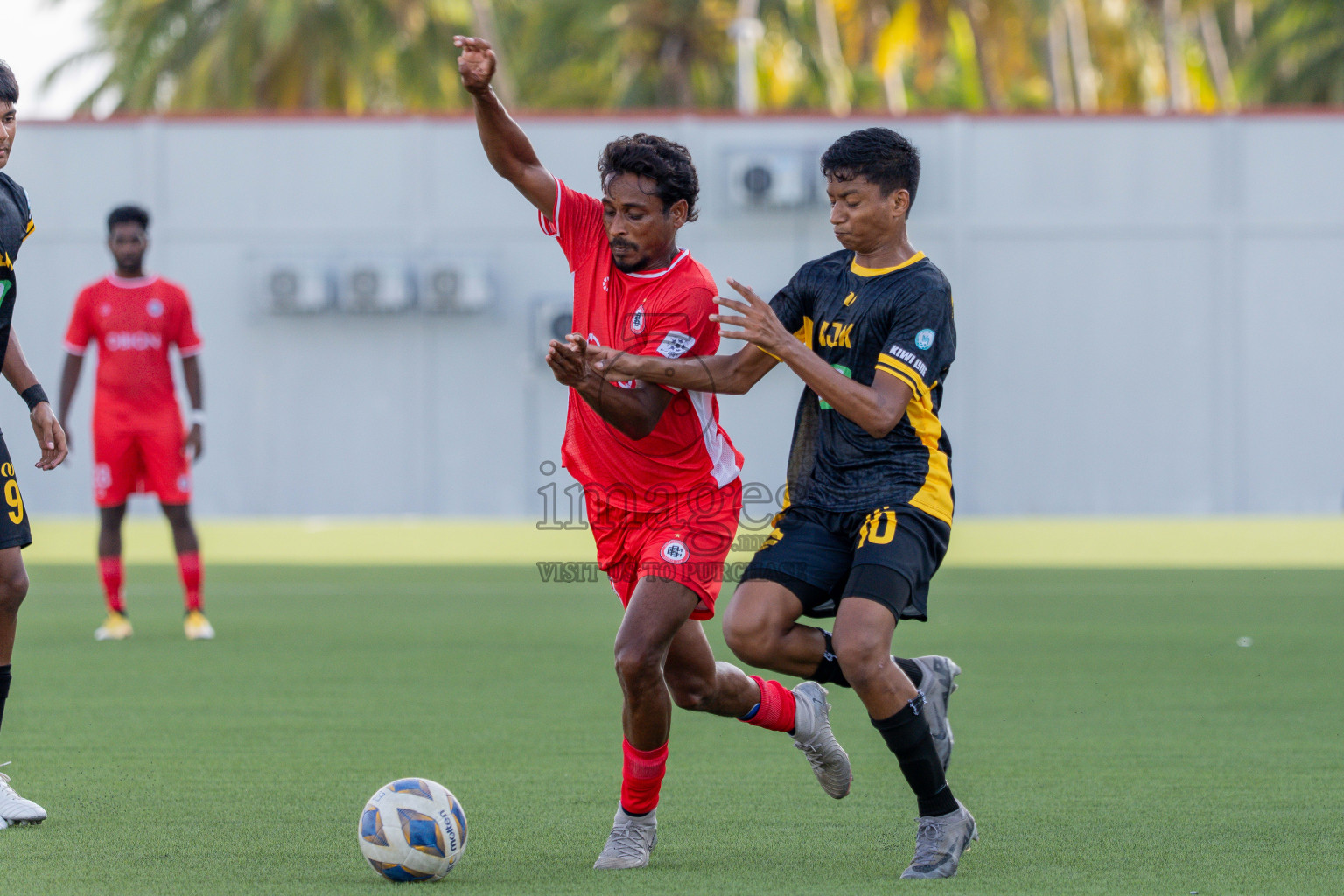CC Sports Club VS Aajeelakah Eydhafushi FA in Day 6 of Eydhafushi Cup 2025 held in Eydhafushi Football Stadium at B. Eydhafushi, Maldives on Wednesday, 10th September 2025. Photos: Arif Rasheed / images.mv