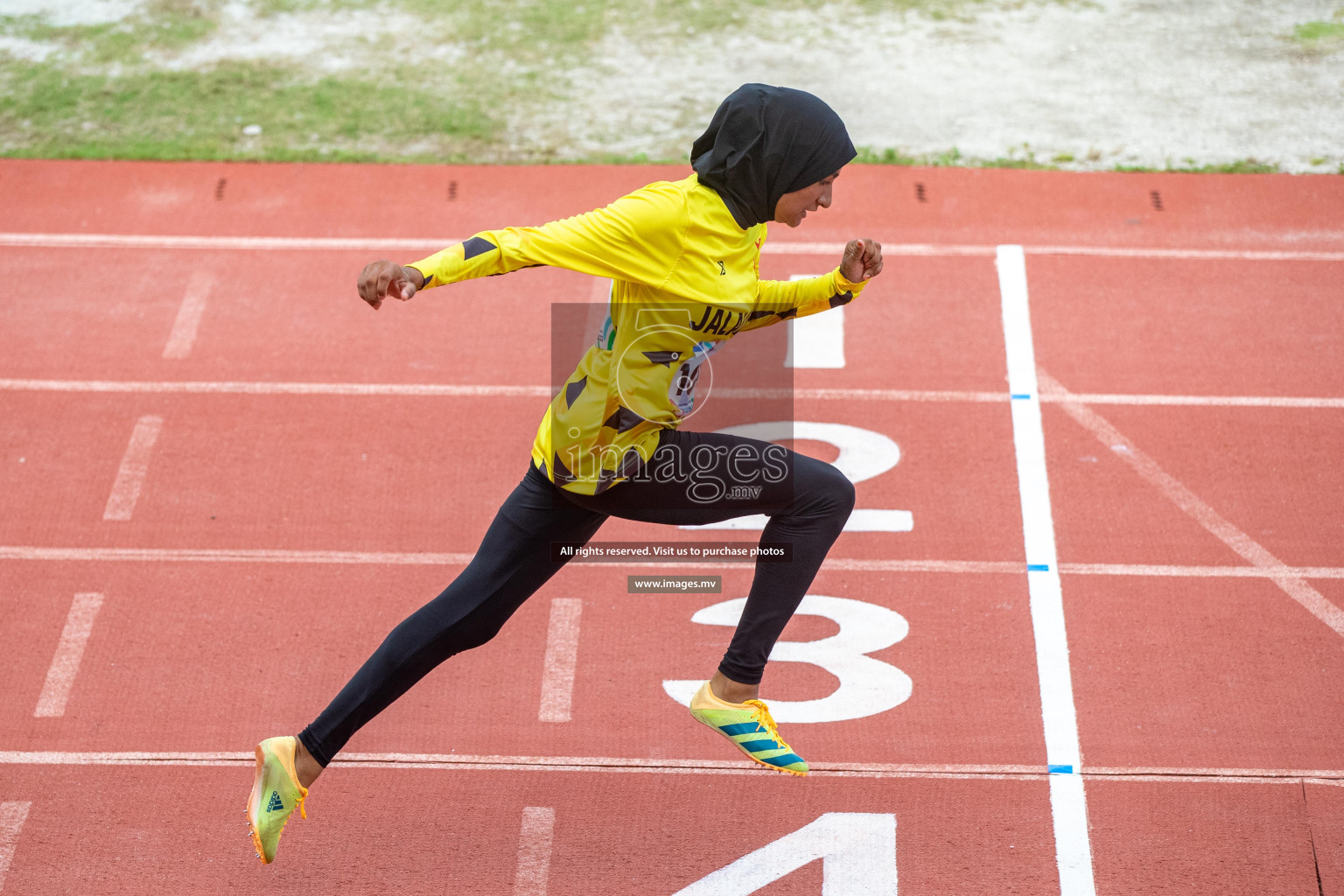 Day three of Inter School Athletics Championship 2023 was held at Hulhumale' Running Track at Hulhumale', Maldives on Tuesday, 16th May 2023. Photos: Nausham Waheed / images.mv