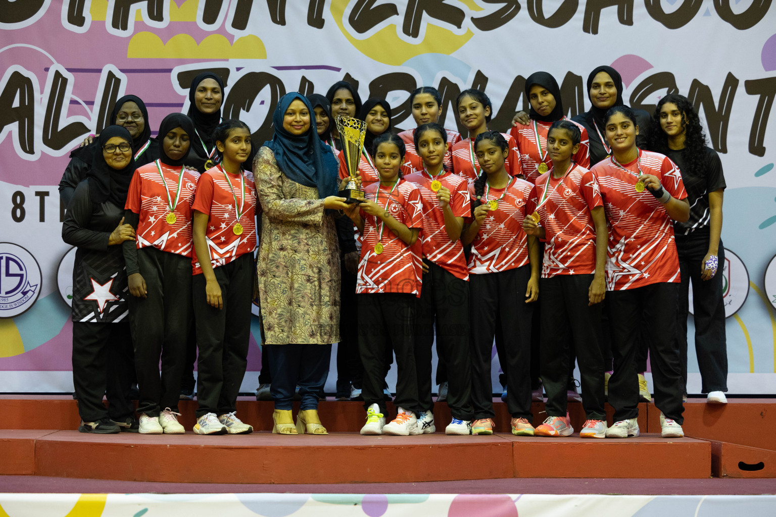 Closing Ceremony of Inter-school Netball Tournament held in Social Center at Male', Maldives on Monday, 26th August 2024. Photos: Hassan Simah / images.mv