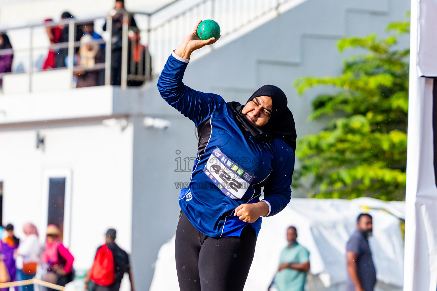 Day 3 of MWSC Interschool Athletics Championships 2024 held in Hulhumale Running Track, Hulhumale, Maldives on Monday, 11th November 2024. Photos by:  Nausham Waheed / Images.mv