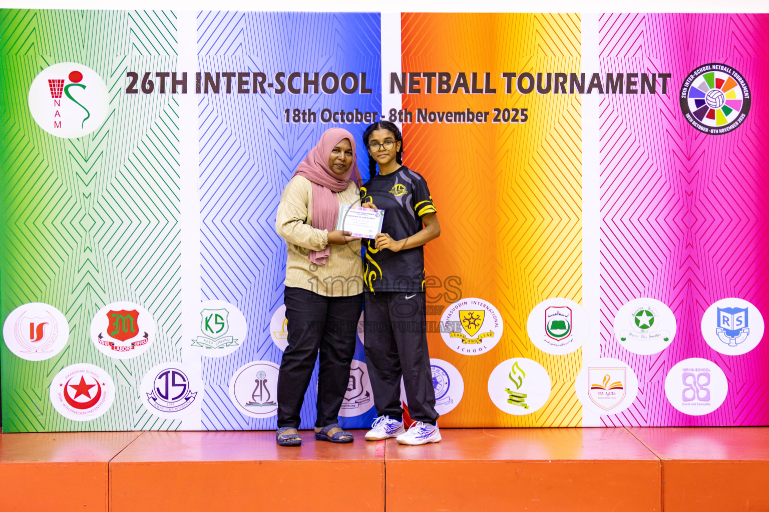 Day 8 of 26th Inter-School Netball Tournament 2025 was held in Social Center Indoor Hall on Sunday, 26th October 2025. Photos: Hassan Simah / images.mv