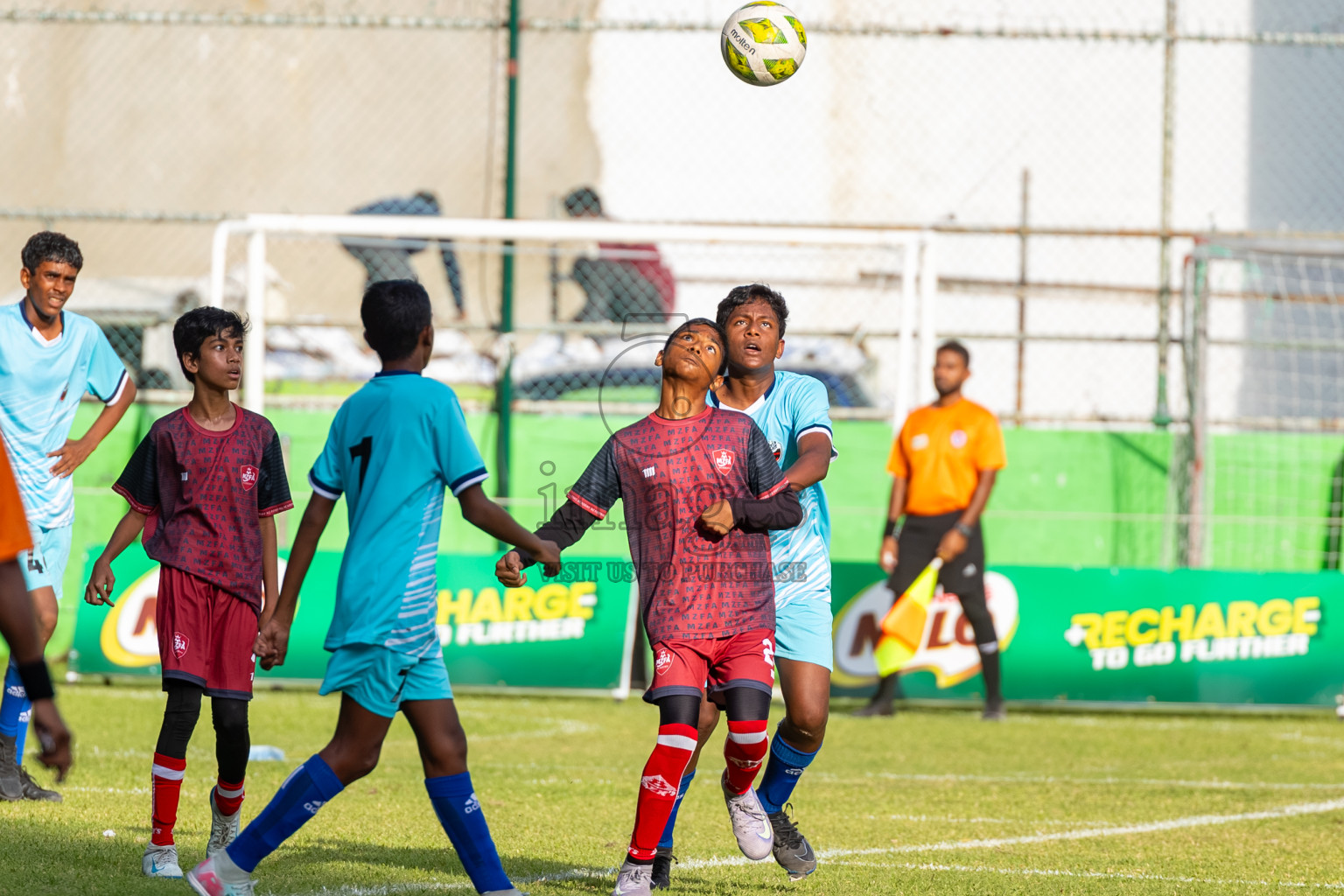 Day 1 of MILO Academy Championship 2025 (U14) was held on Thursday, 30th October 2025 at Henveiru Football Grounds, Male', Maldives . 
Photos: Ismail Thoriq / images.mv