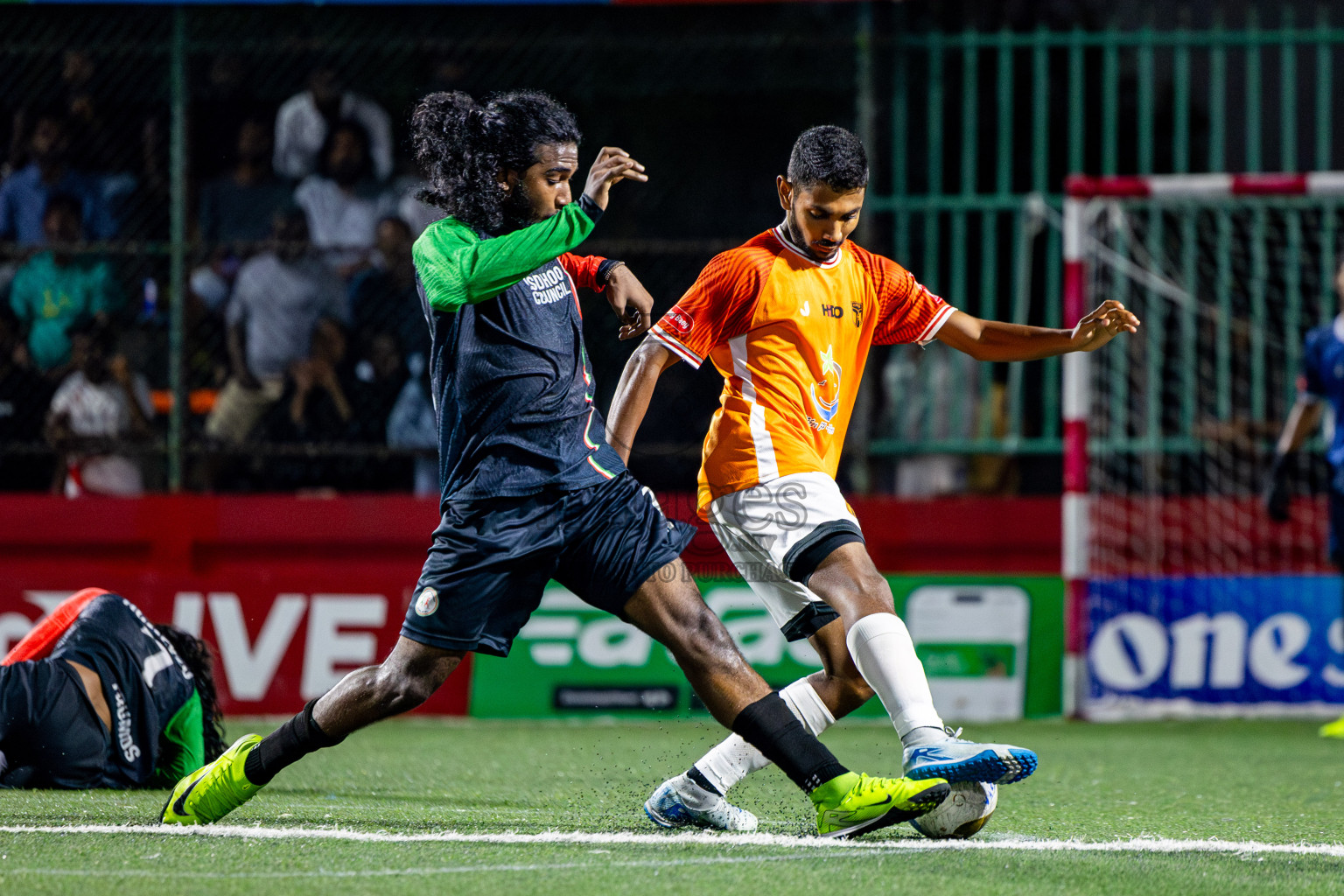 Thaa Hirilandhoo vs L Isdhoo in zone round Day 30 of Golden Futsal Challenge 2025 was held on Monday , 3rd February 2025, in Hulhumale', Maldives. Photos: Nausham Waheed / images.mv