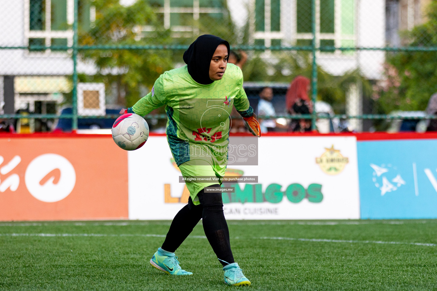 Team Fenaka vs Club MYS in Eighteen Thirty Women's Futsal Fiesta 2022 was held in Hulhumale', Maldives on Monday, 17th October 2022. Photos: Mohamed Mahfooz Moosa / images.mv