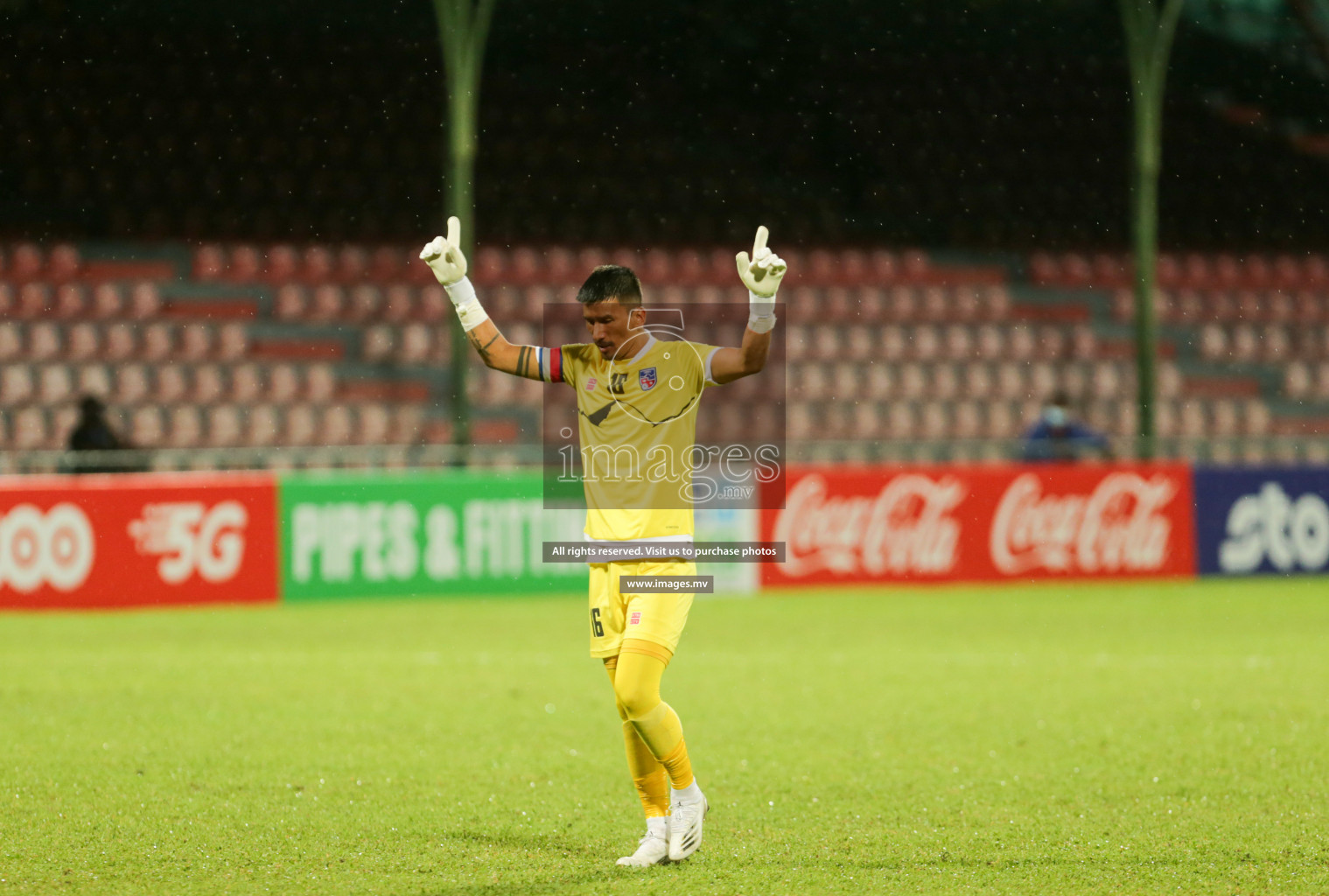 Nepal vs Sri Lanka in SAFF Championship 2021 held on 4th October 2021 in Galolhu National Stadium, Male', Maldives