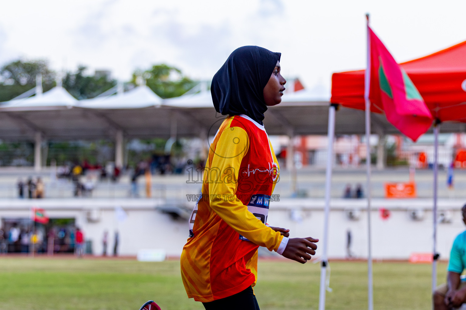 Day 3 of MWSC Interschool Athletics Championships 2024 held in Hulhumale Running Track, Hulhumale, Maldives on Monday, 11th November 2024. Photos by: Nausham Waheed / Images.mv