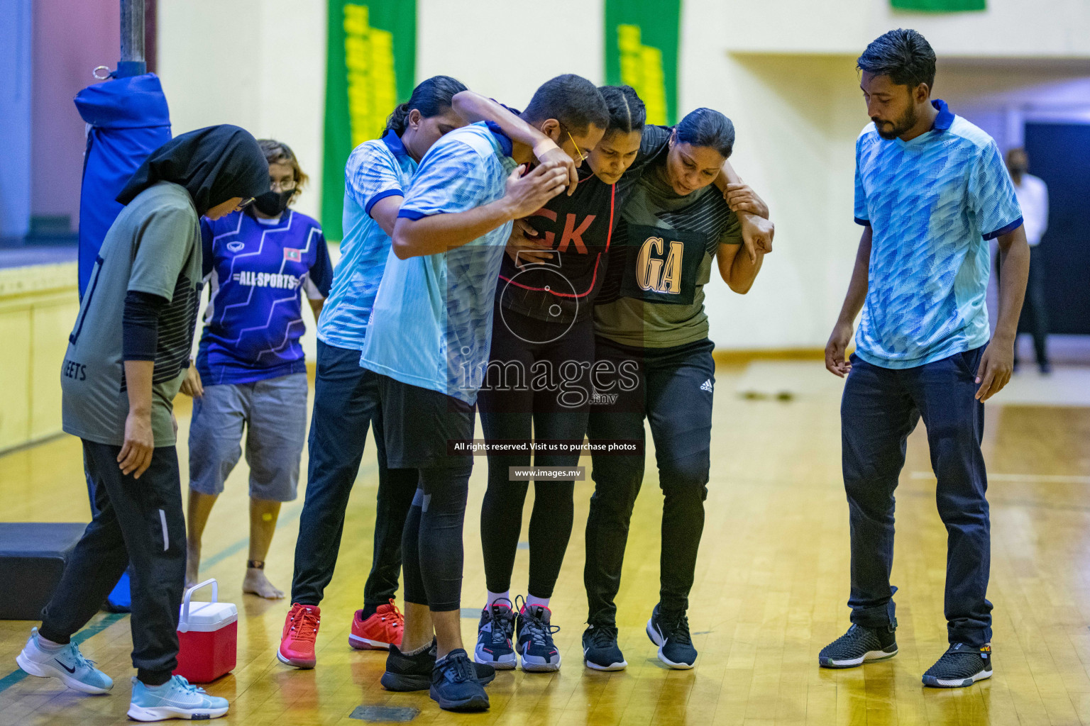 Kulhudhuffushi Youth & R.C vs Club Green Streets in the Finals of Milo National Netball Tournament 2021 (Women's) held on 5th December 2021 in Male', Maldives Photos: Ismail Thoriq / images.mv