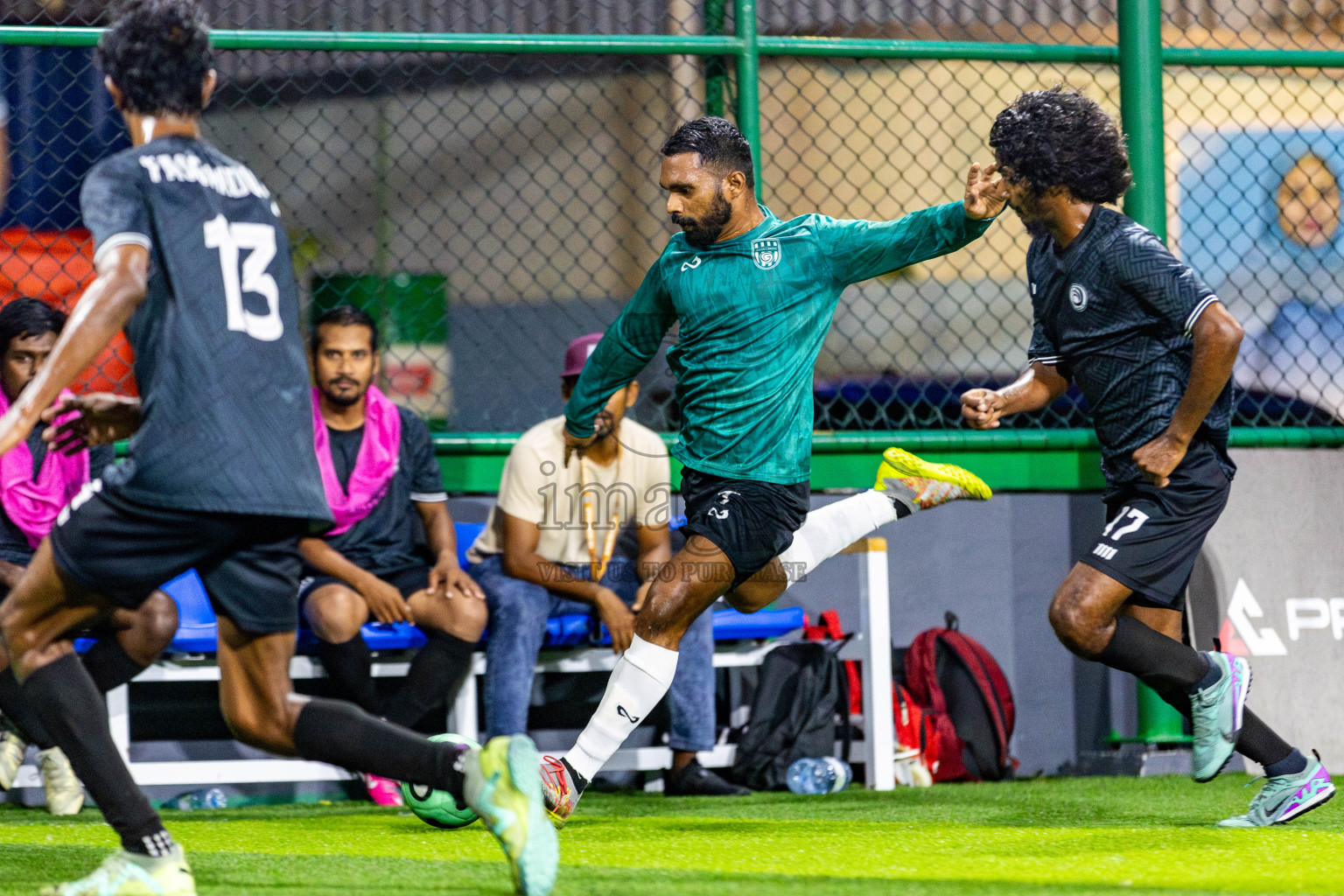 Fasgangu SC vs Green Lakers in Day 7 of BG Futsal Challenge 2024 was held on Monday, 18th March 2024, in Male', Maldives Photos: Nausham Waheed / images.mv