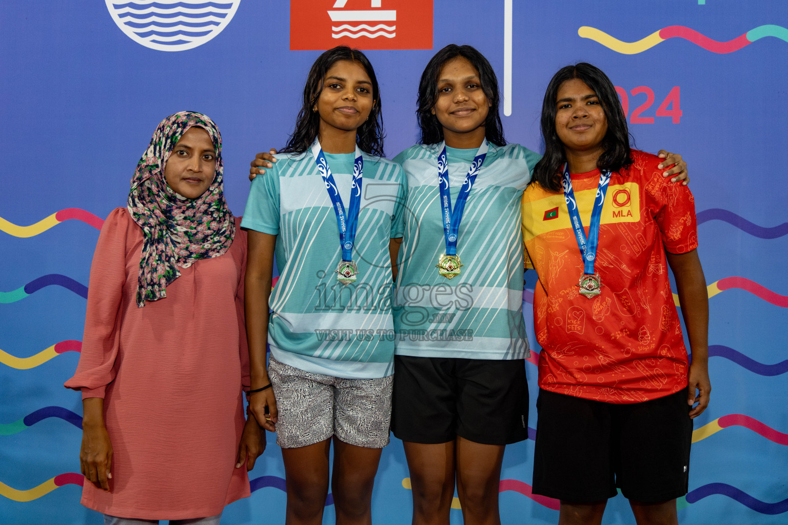 Day 6 of National Swimming Competition 2024 held in Hulhumale', Maldives on Wednesday, 18th December 2024. 
Photos: Hassan Simah / images.mv