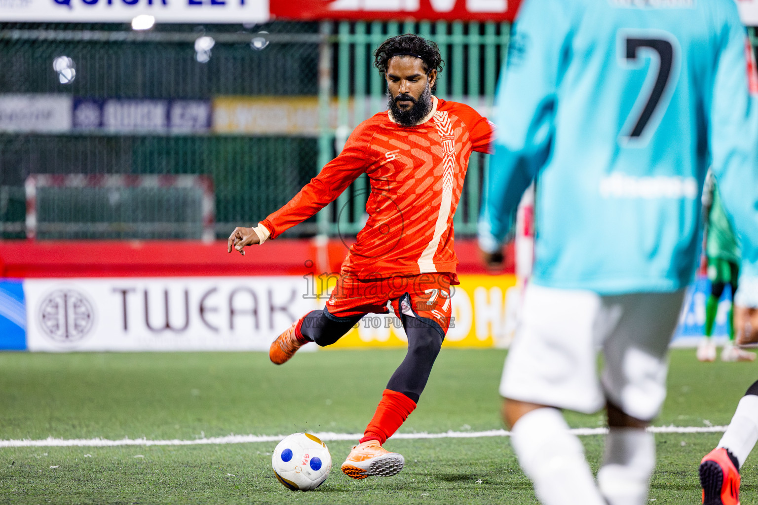 M Kolhufushi VS M Muli in Day 7 of Golden Futsal Challenge 2025 was held on Saturday, 11th January 2025, in Hulhumale', Maldives Photos: Nausham Waheed / images.mv