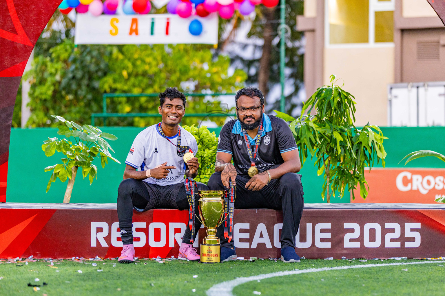 Waldorf Astoria vs SAII Lagoon in Finals of Resort League 2025 (South Male Zone) was held on Sunday, 19th October 2025 in Crossroads's Maldives, Photos: Areef Adam / images.mv
