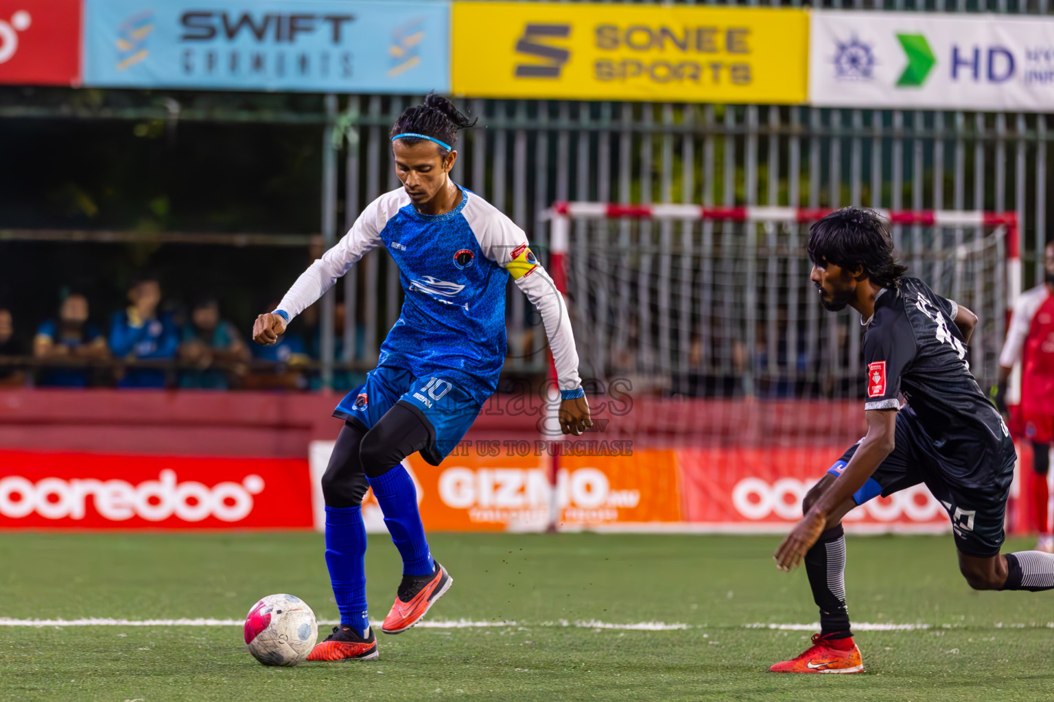 M Veyvah vs M Mulah in Day 22 of Golden Futsal Challenge 2024 was held on Monday , 5th February 2024 in Hulhumale', Maldives
Photos: Ismail Thoriq / images.mv