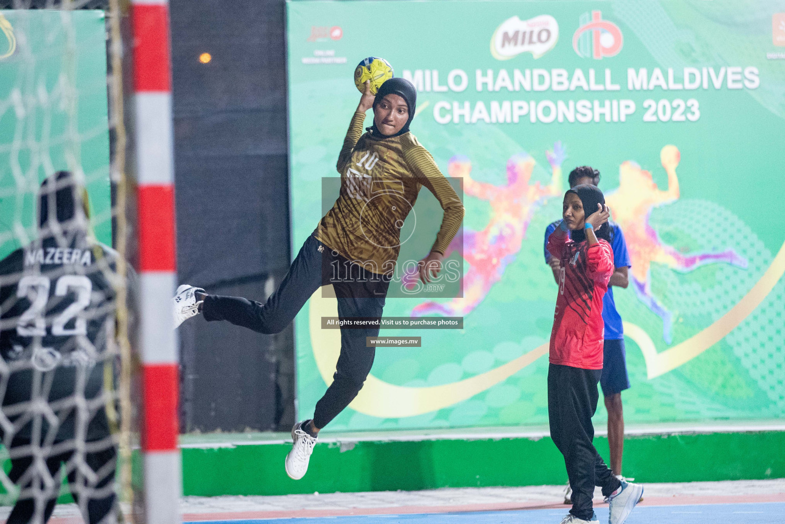 Day 6 of 6th MILO Handball Maldives Championship 2023, held in Handball ground, Male', Maldives on Thursday, 25th May 2023 Photos: Shuu Abdul Sattar/ Images.mv