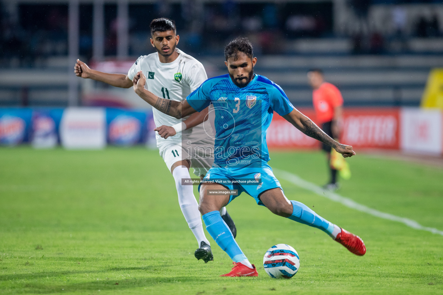 India vs Pakistan in the opening match of SAFF Championship 2023 held in Sree Kanteerava Stadium, Bengaluru, India, on Wednesday, 21st June 2023. Photos: Nausham Waheed / images.mv