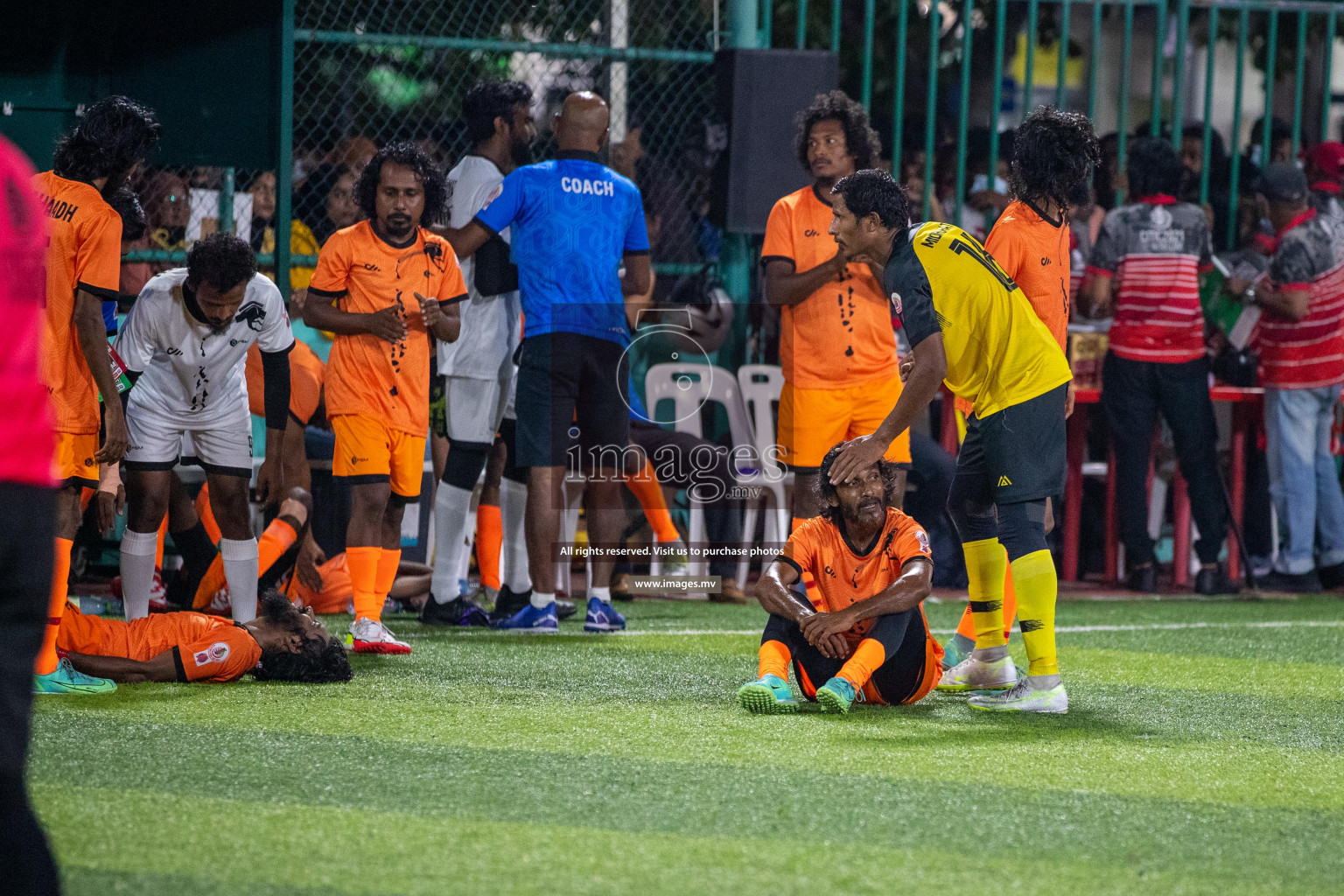 RRC Vs FSM in the Semi Finals of Club Maldives 2021 held in Hulhumale, Maldives on 19 December 2021. Photos: Ismail Thoriq / images.mv