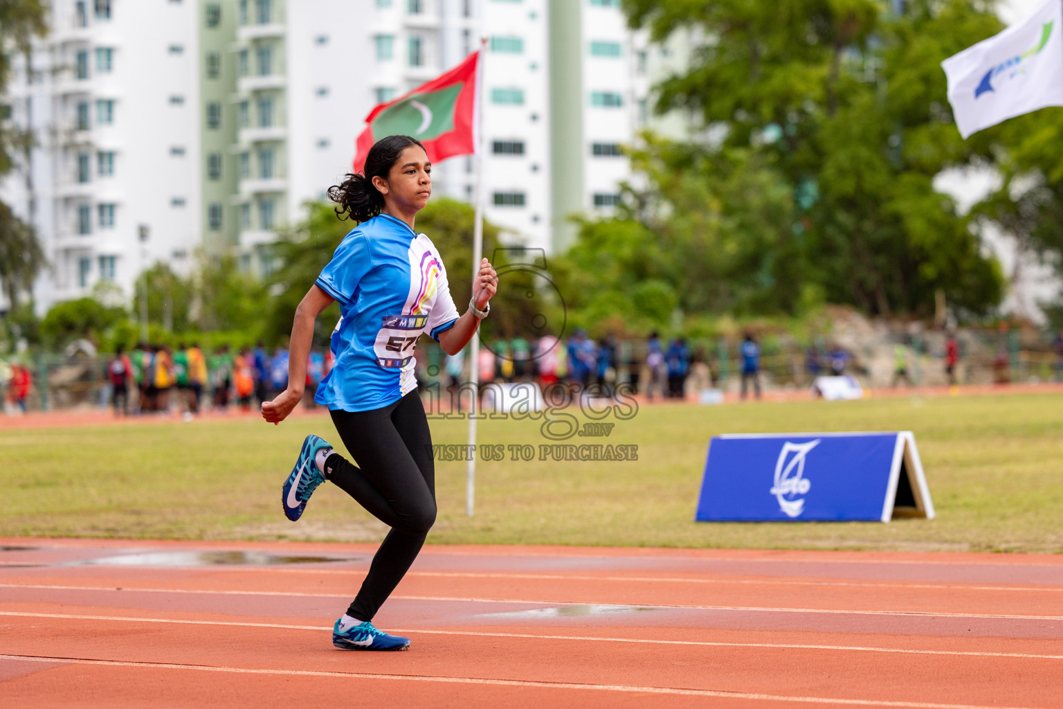 Day 1 of MWSC Interschool Athletics Championships 2024 held in Hulhumale Running Track, Hulhumale, Maldives on Saturday, 9th November 2024. 
Photos by: Ismail Thoriq, Hassan Simah / Images.mv