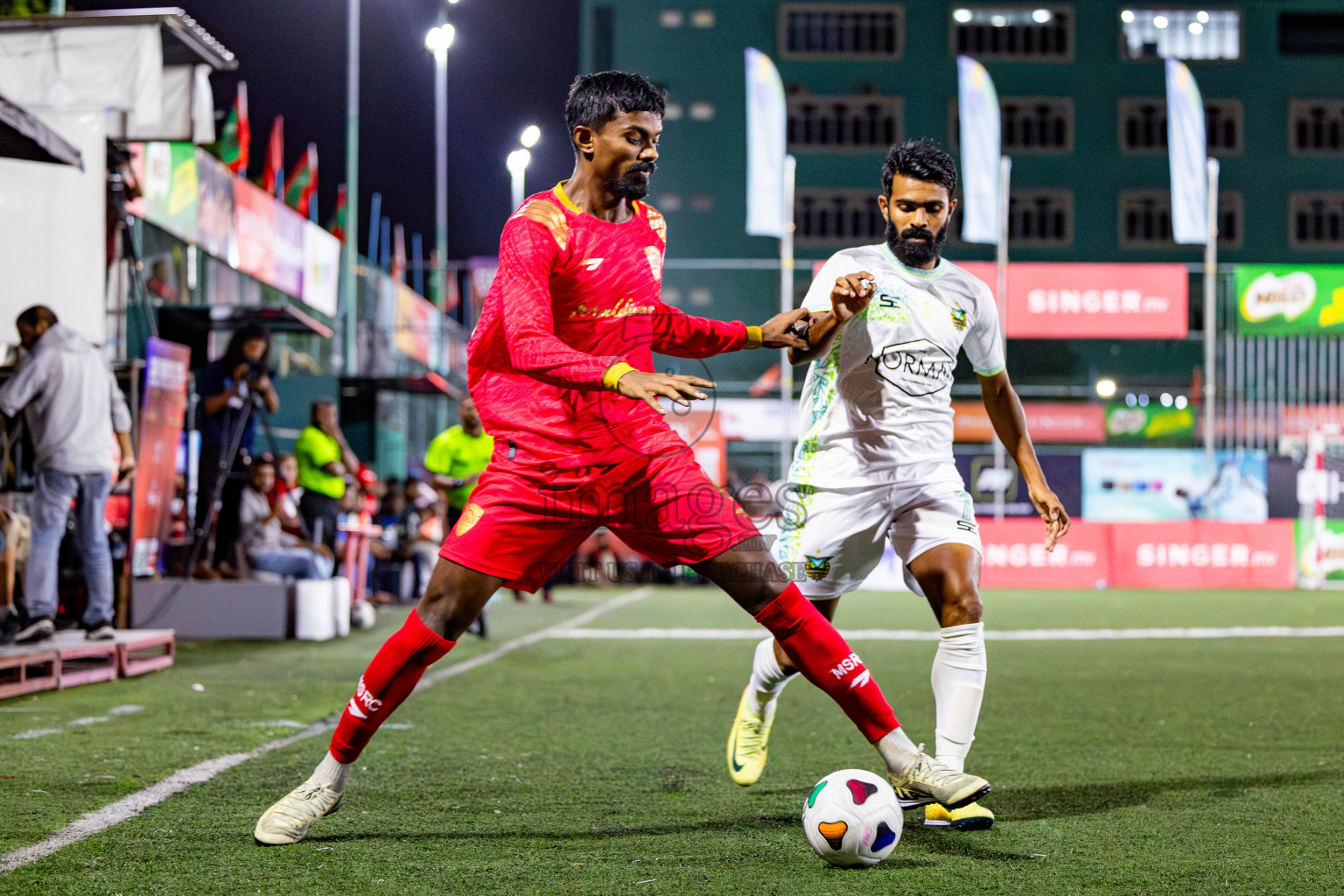 Maldivian vs Club WAMCO in Quarter Finals of Club Maldives Cup 2024 held in Rehendi Futsal Ground, Hulhumale', Maldives on Wednesday, 9th October 2024. Photos: Nausham Waheed / images.mv