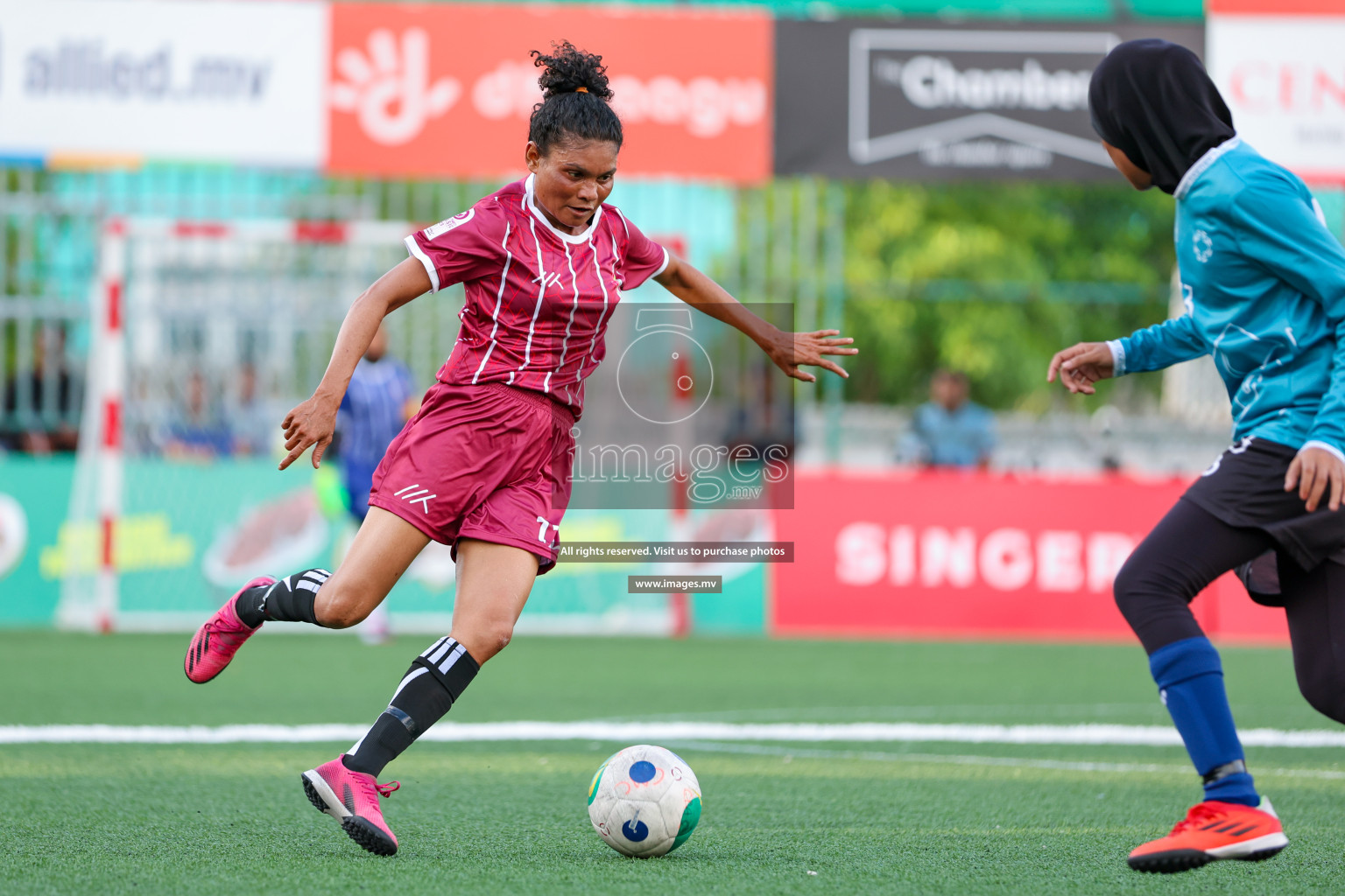 MIRA SC vs Club MYS in 18/30 Futsal Fiesta Classic 2023 held in Hulhumale, Maldives, on Tuesday, 18th July 2023 Photos: Nausham Waheed / images.mv