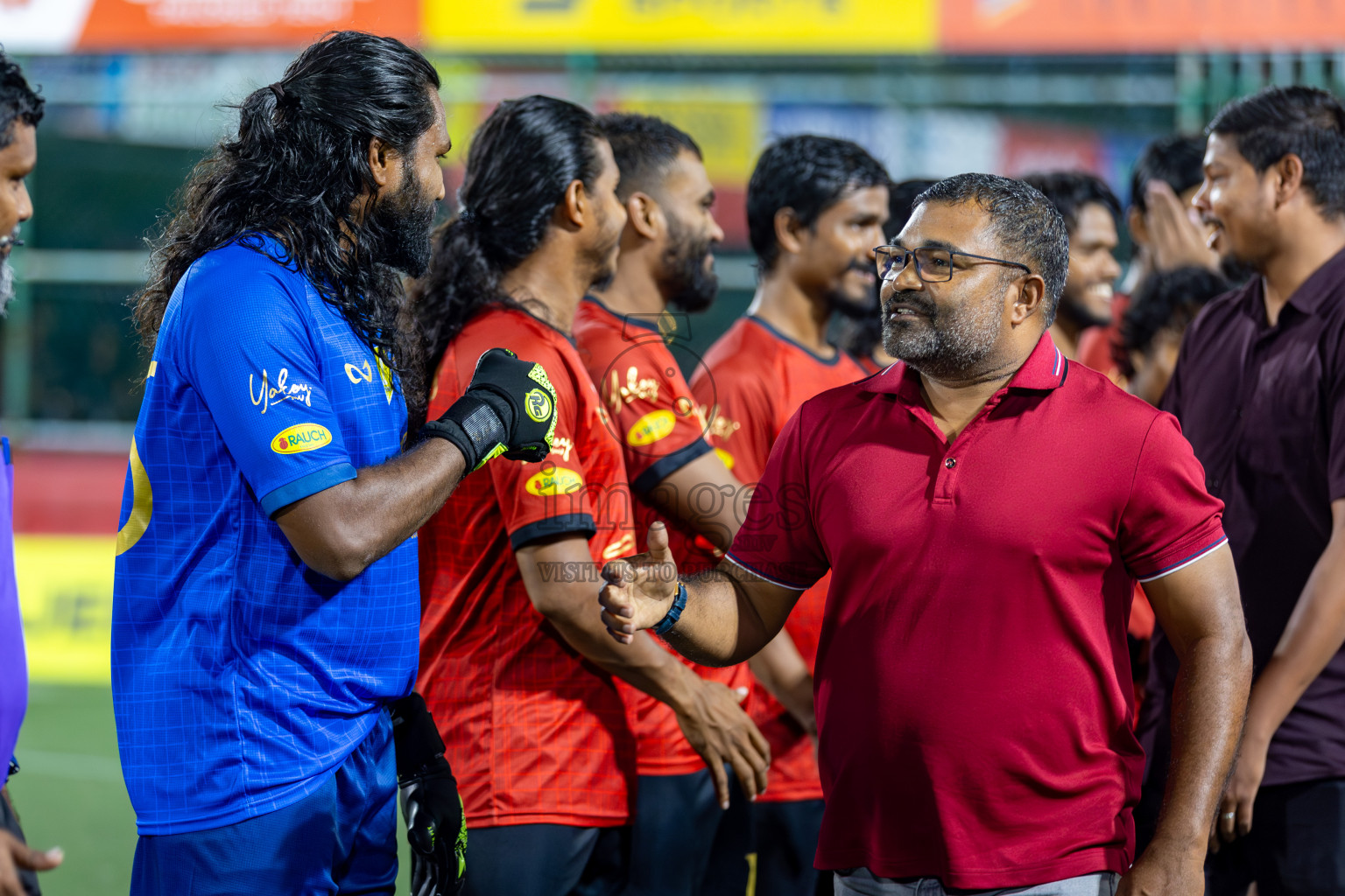 L. Isdhoo VS L. Gan on Day 33 of Golden Futsal Challenge 2024, held on Sunday, 18th February 2024, in Hulhumale', Maldives Photos: Hassan Simah / images.mv