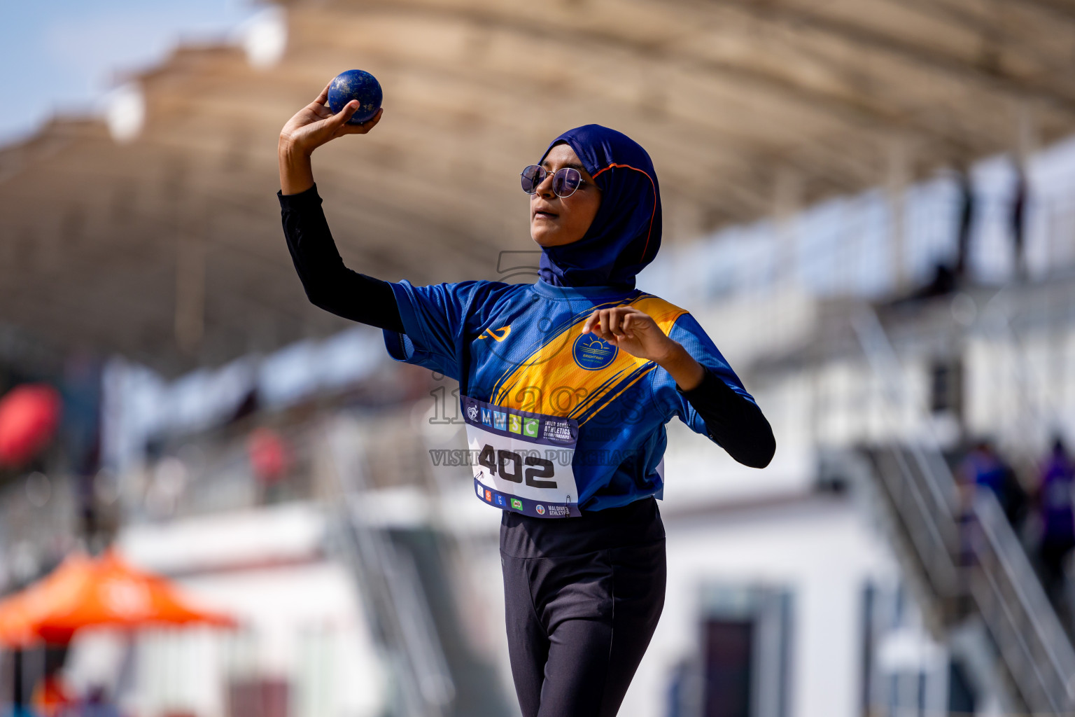 Day 4 of MWSC Interschool Athletics Championships 2024 held in Hulhumale Running Track, Hulhumale, Maldives on Tuesday, 12th November 2024. Photos by: Nausham Waheed / Images.mv