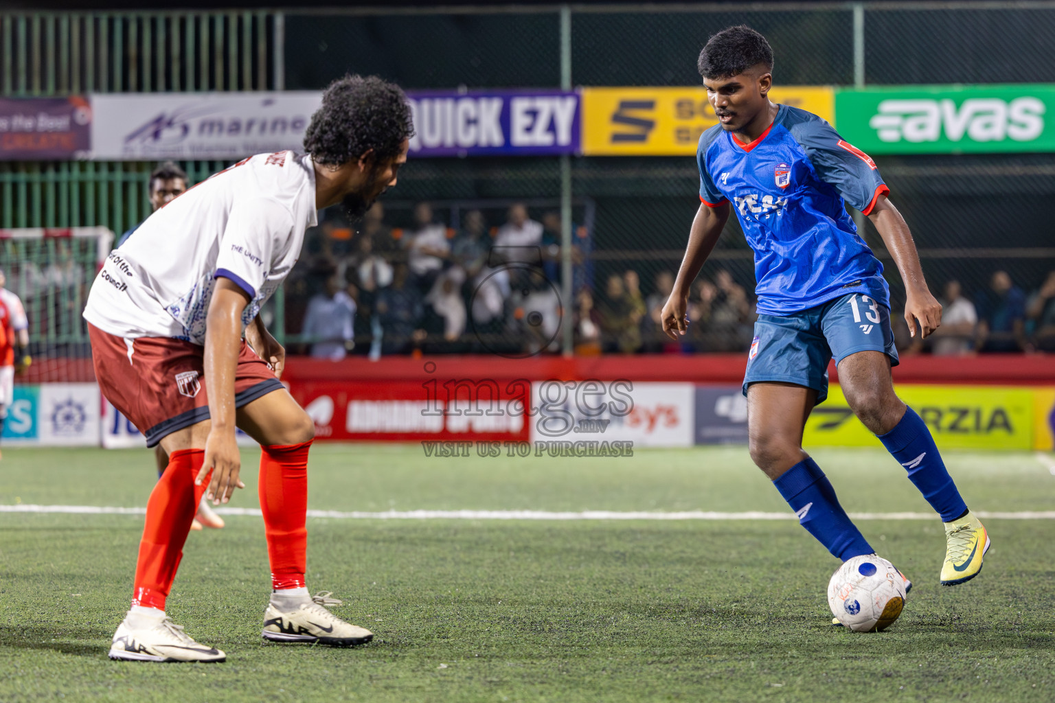Th Dhiyamigili vs Th Vilufushi  in Day 6 of Golden Futsal Challenge 2025 on Friday, 6th January 2025, in Hulhumale', Maldives
Photos: Ismail Thoriq / images.mv