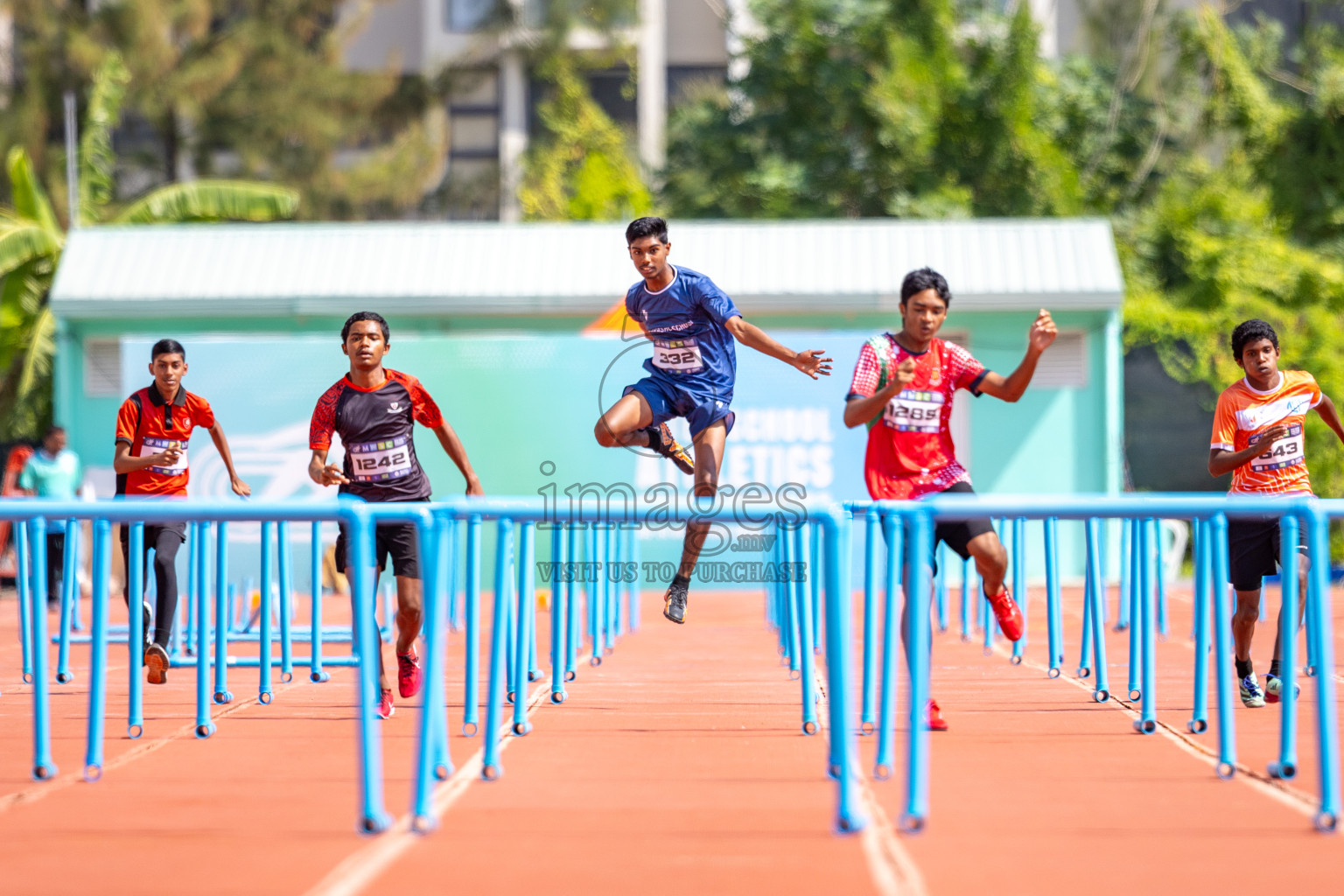 Day 4 of MWSC Interschool Athletics Championships 2024 held in Hulhumale Running Track, Hulhumale, Maldives on Tuesday, 12th November 2024. Photos by: Raaif Yoosuf / Images.mv