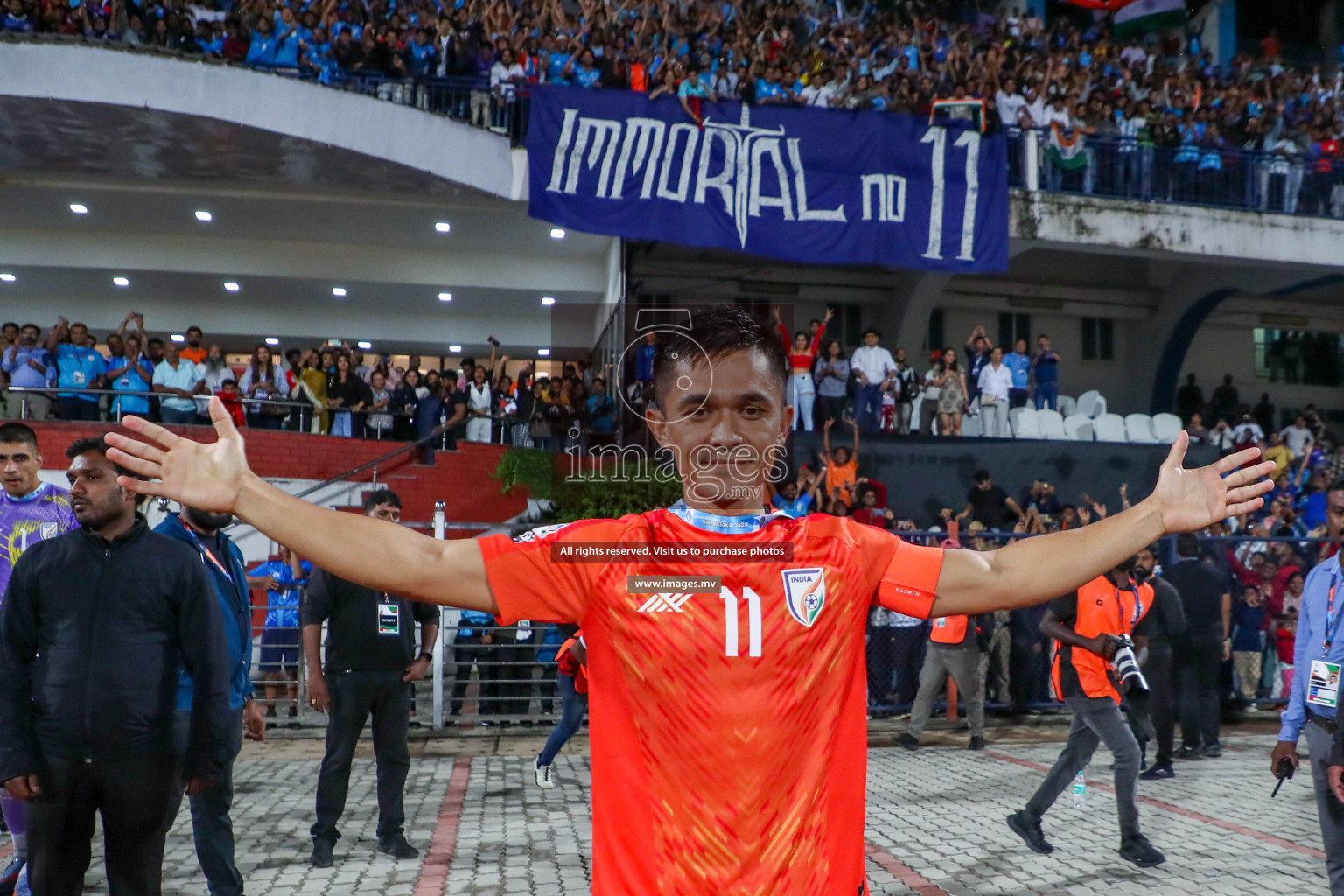 Kuwait vs India in the Final of SAFF Championship 2023 held in Sree Kanteerava Stadium, Bengaluru, India, on Tuesday, 4th July 2023. Photos: Nausham Waheed / images.mv