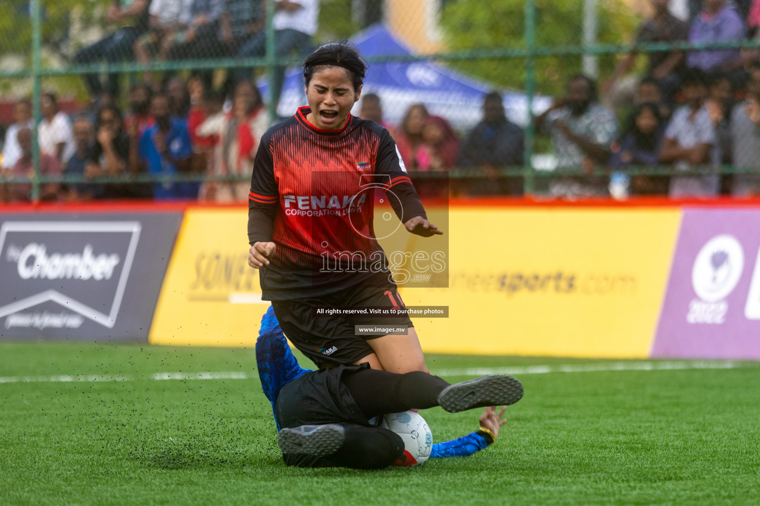 MPL vs Team Fenaka in Eighteen Thirty Women's Futsal Fiesta 2022 was held in Hulhumale', Maldives on Wednesday, 12th October 2022. Photos: Ismail Thoriq / images.mv