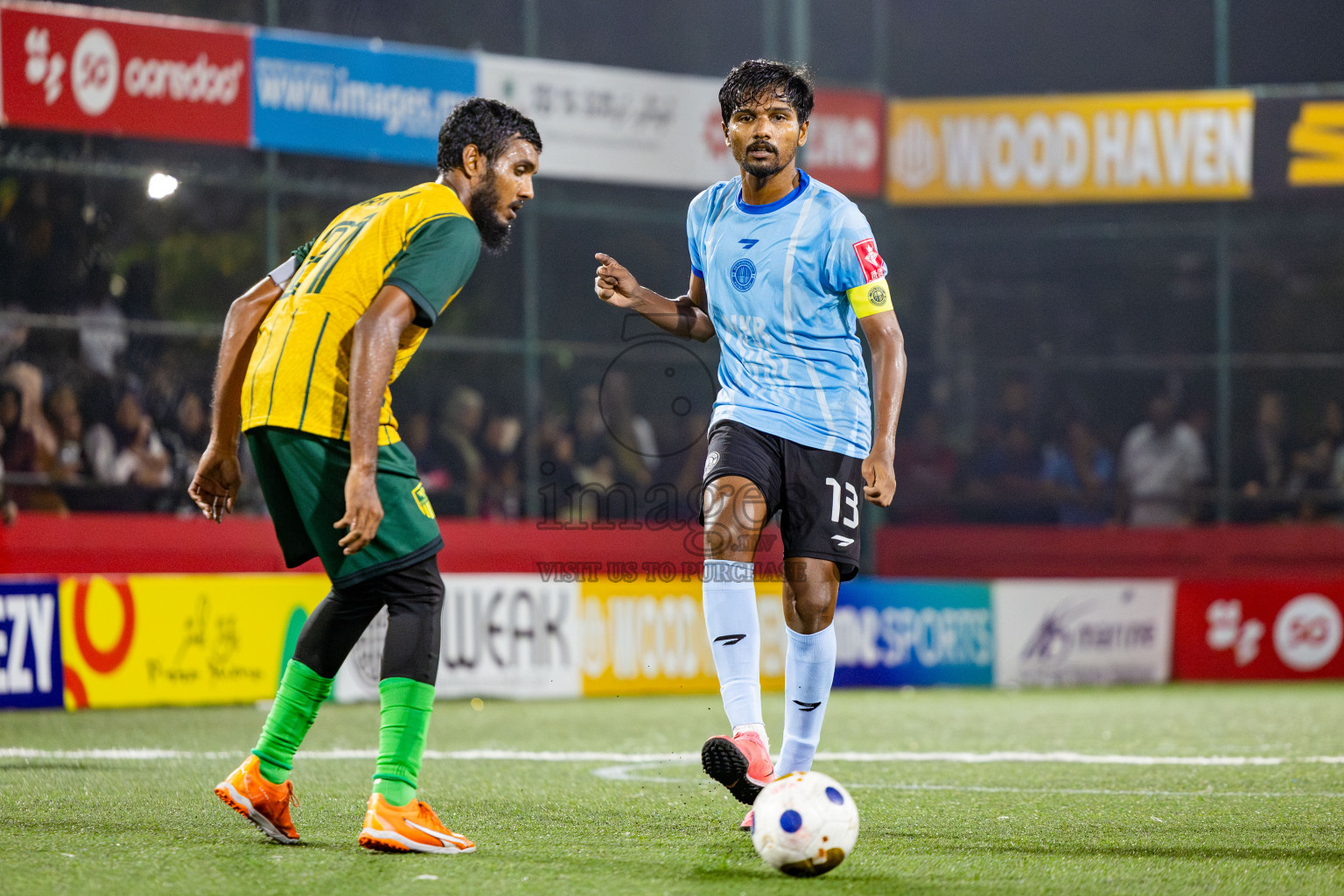 HDh Neykurendhoo vs HDh Nolhivaranfaru in Day 13 of Golden Futsal Challenge 2025 was held on Friday, 17th January 2025, in Hulhumale', Maldives. Photos: Nausham Waheed / images.mv