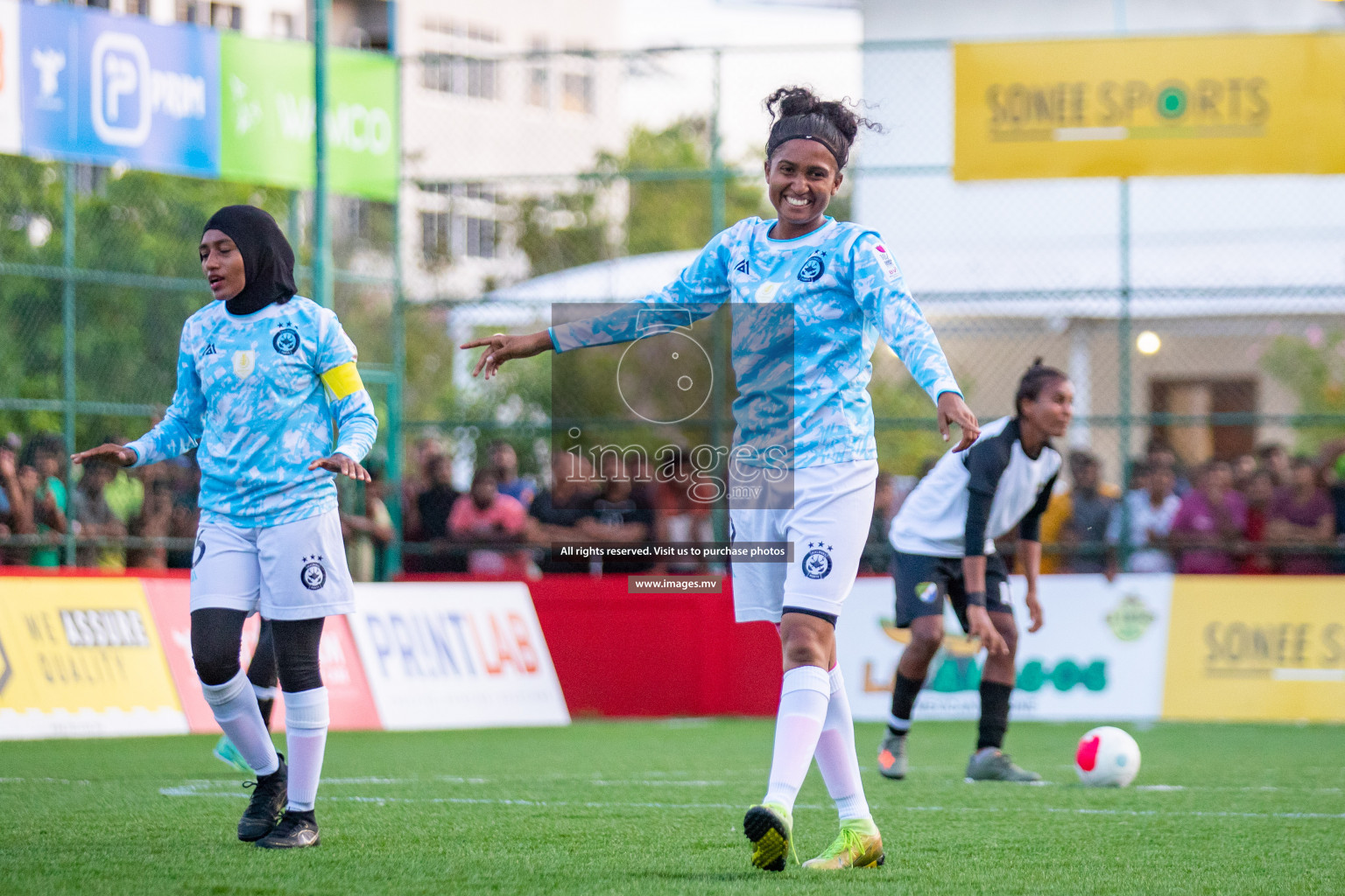 MPL vs DSC in Eighteen Thirty Women's Futsal Fiesta 2022 was held in Hulhumale', Maldives on Monday, 17th October 2022. Photos: Hassan Simah, Mohamed Mahfooz Moosa / images.mv